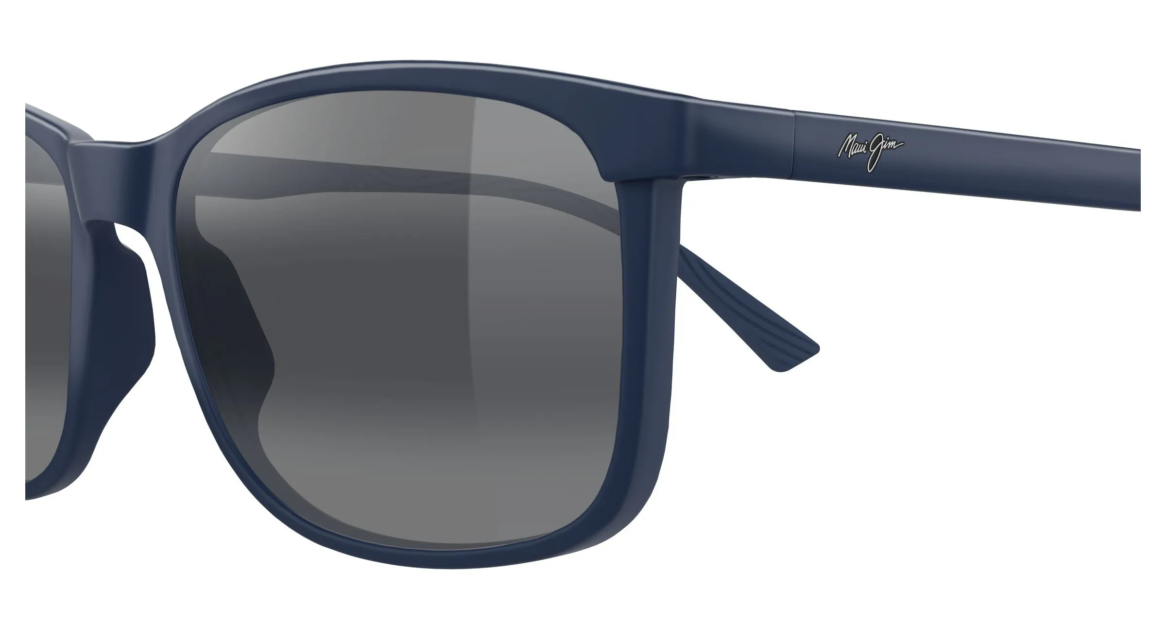 Maui Jim MJ0672S 003 Occhiali da sole Iniettato Blu Grigio Squadrata - immagine 3