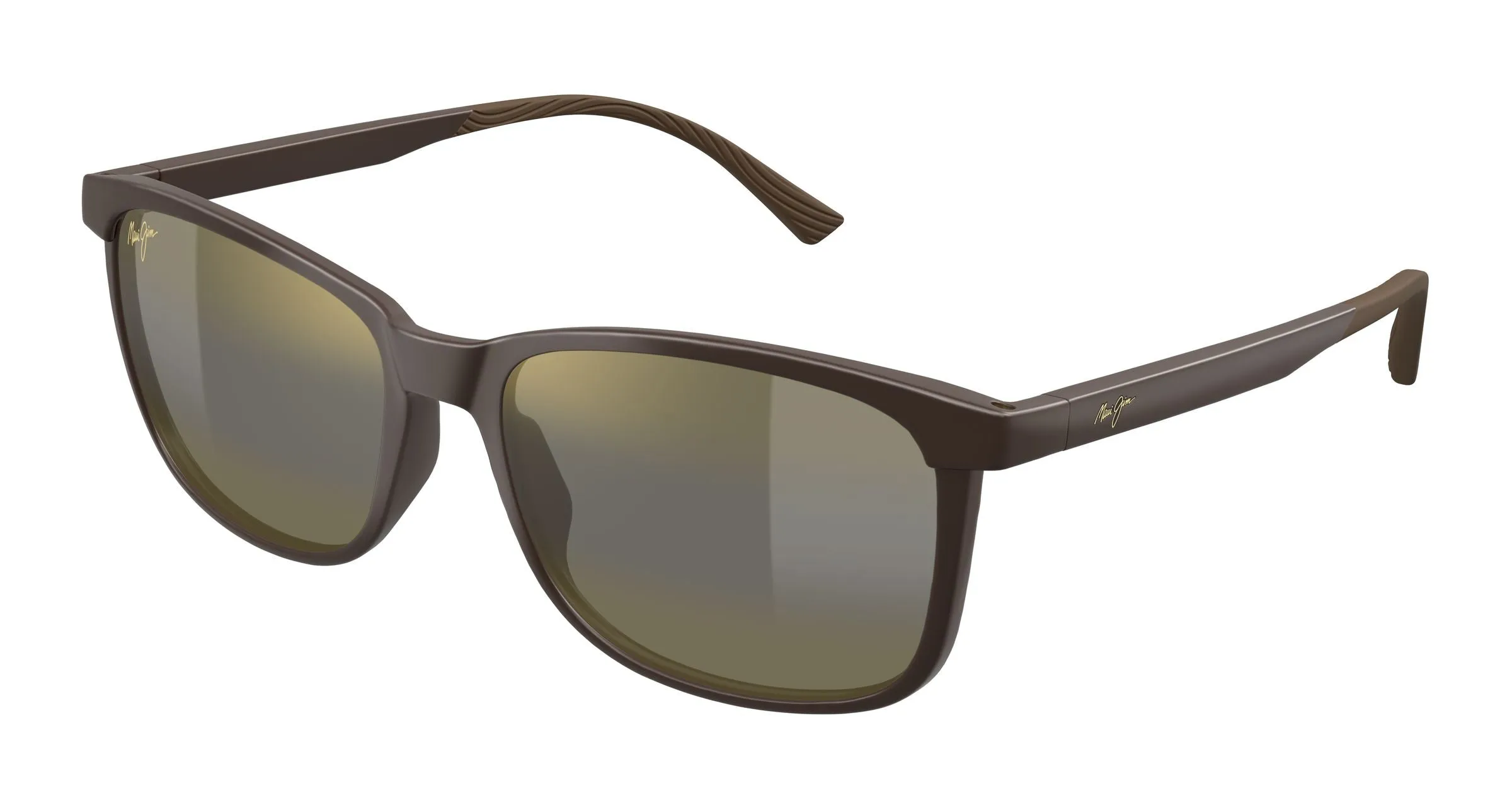 Maui Jim MJ0672S 002 Occhiali da sole Iniettato Marrone Bronzo Squadrata - immagine 1