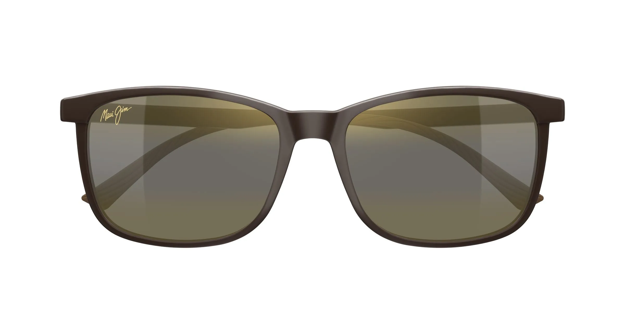 Maui Jim MJ0672S 002 Occhiali da sole Iniettato Marrone Bronzo Squadrata - immagine 2