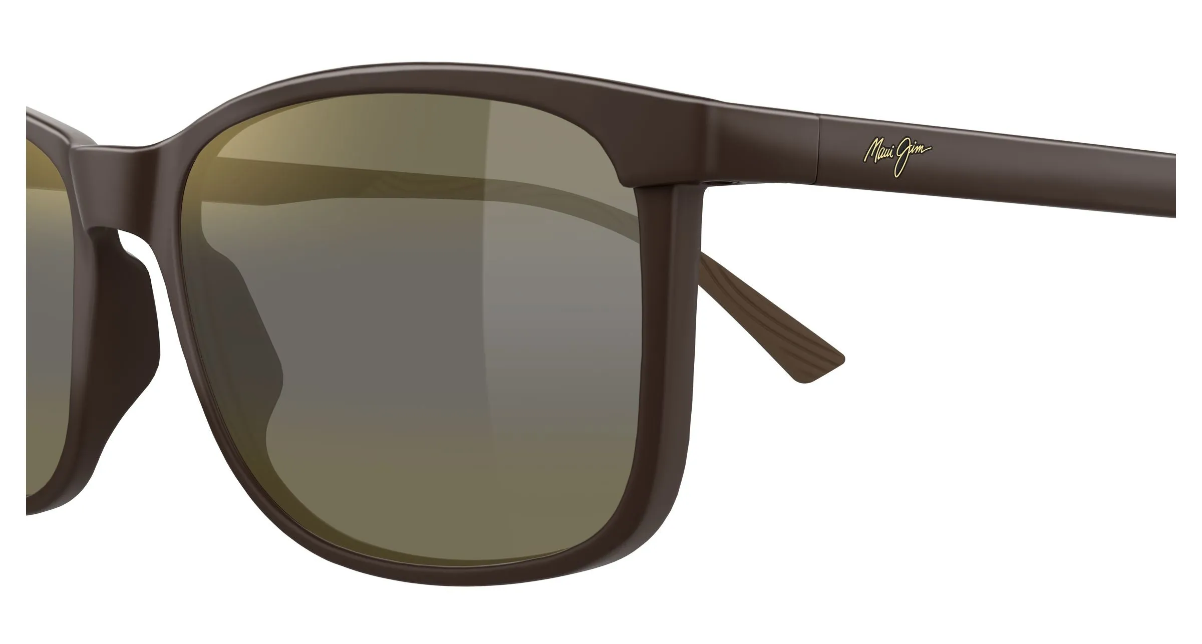 Maui Jim MJ0672S 002 Occhiali da sole Iniettato Marrone Bronzo Squadrata - immagine 3