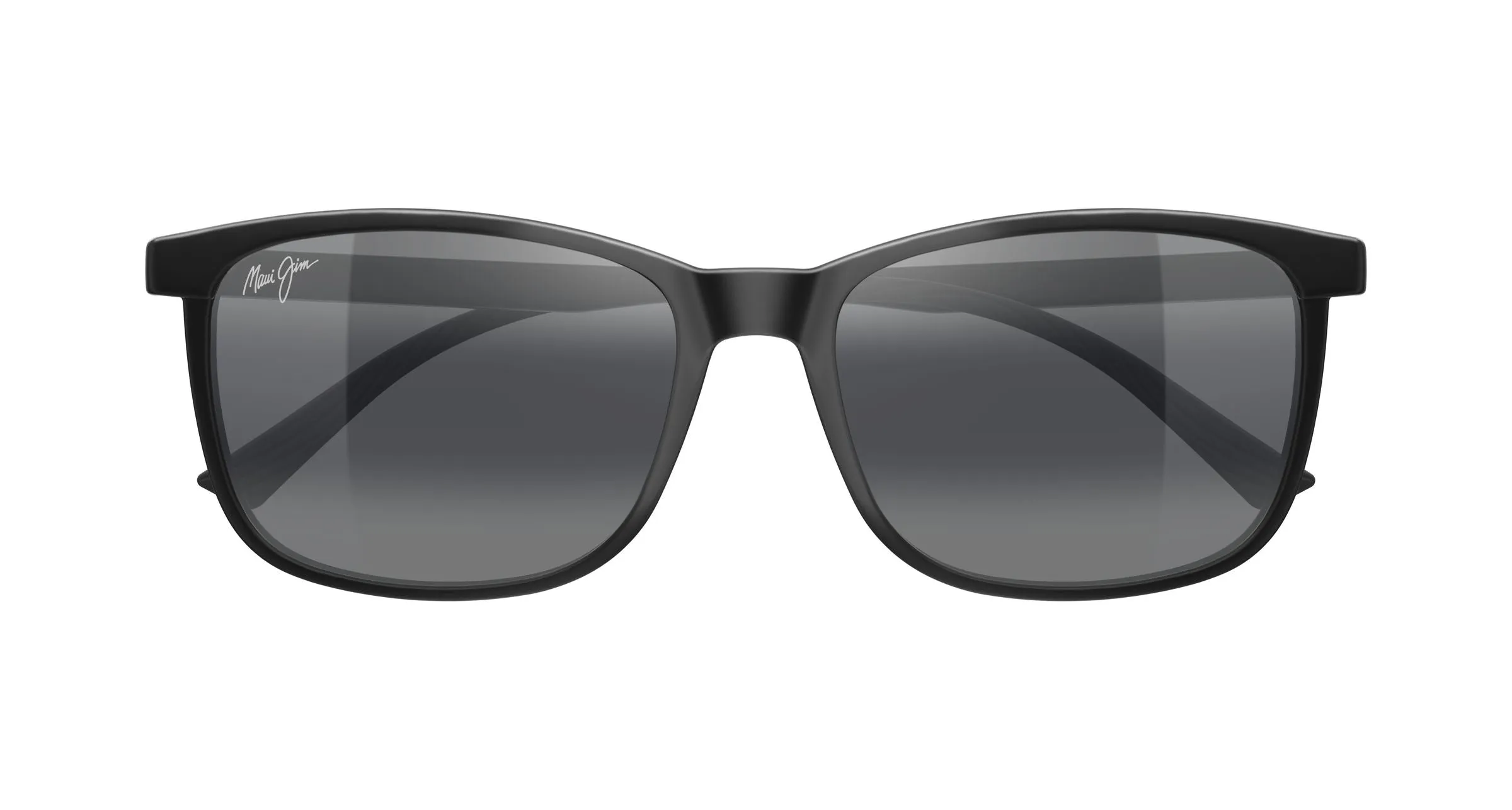 Maui Jim MJ0672S 001 Occhiali da sole Iniettato Nero Grigio Squadrata - immagine 2