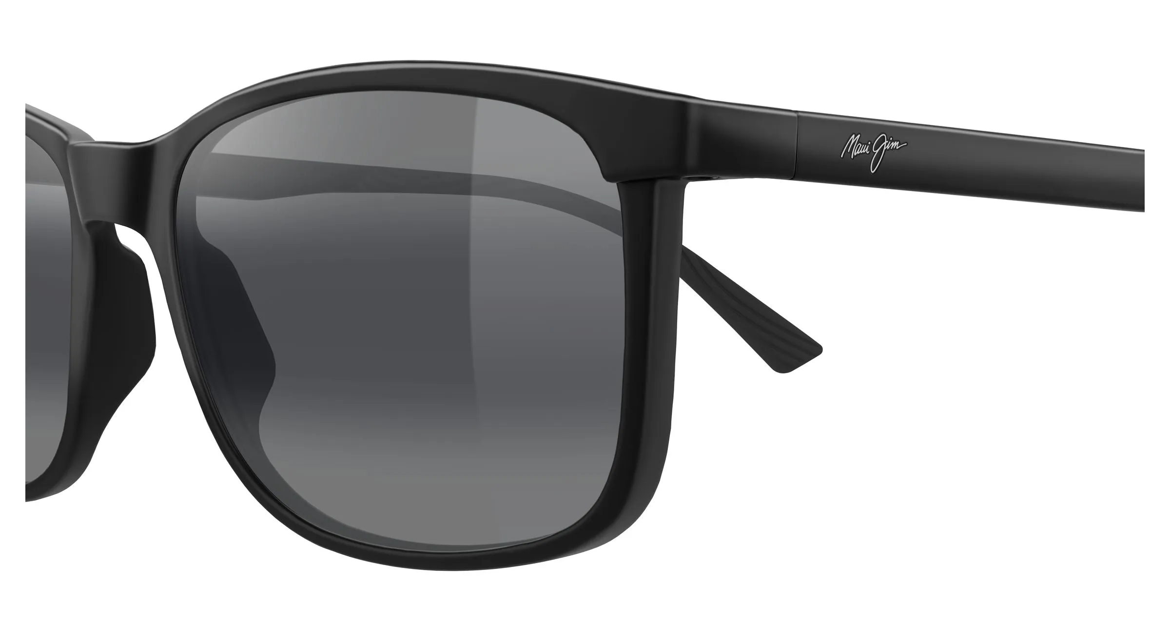Maui Jim MJ0672S 001 Occhiali da sole Iniettato Nero Grigio Squadrata - immagine 3