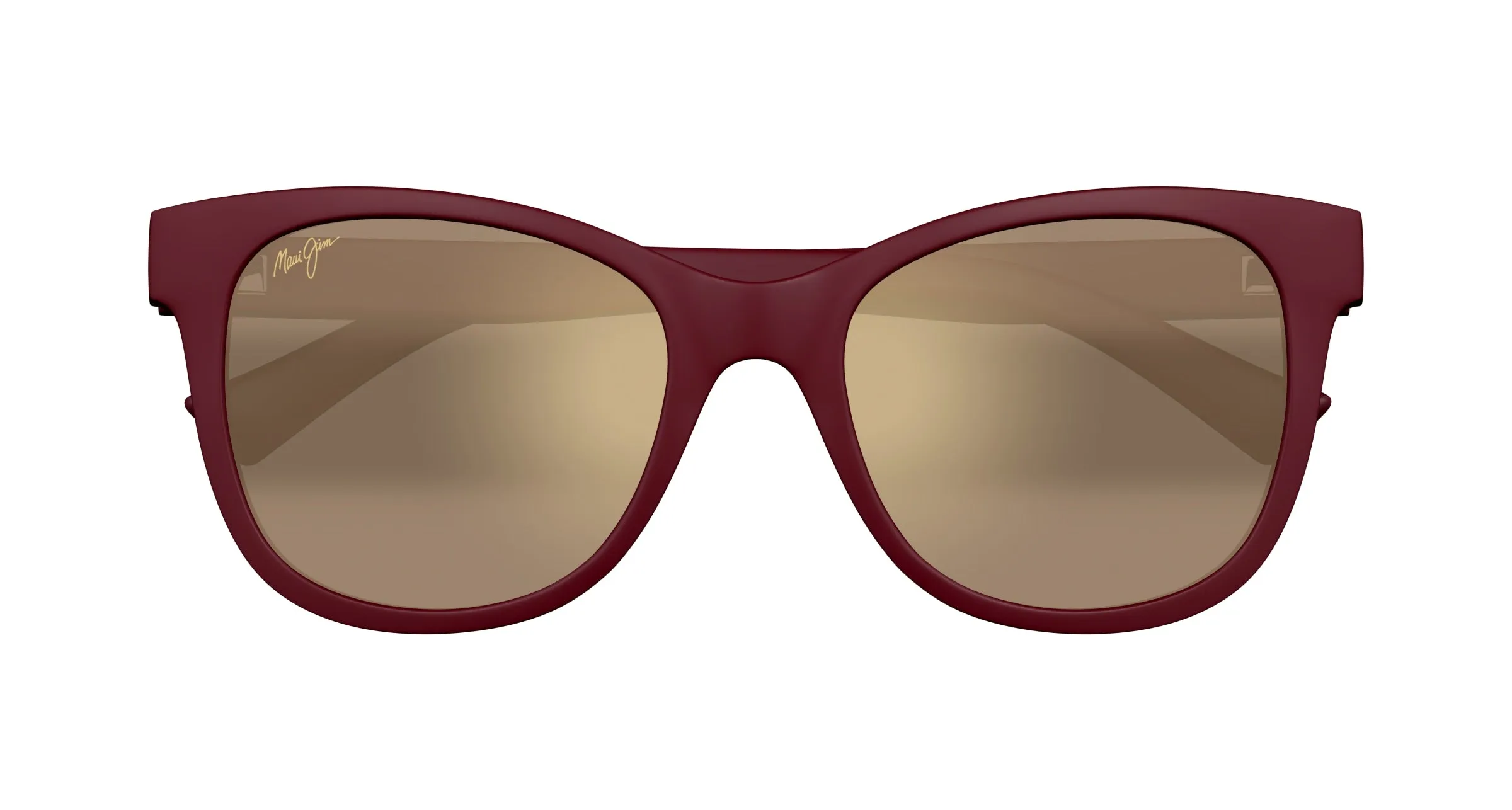 Maui Jim MJ0671S 003 Occhiali da sole Iniettato Viola Bronzo Rotonda - immagine 2
