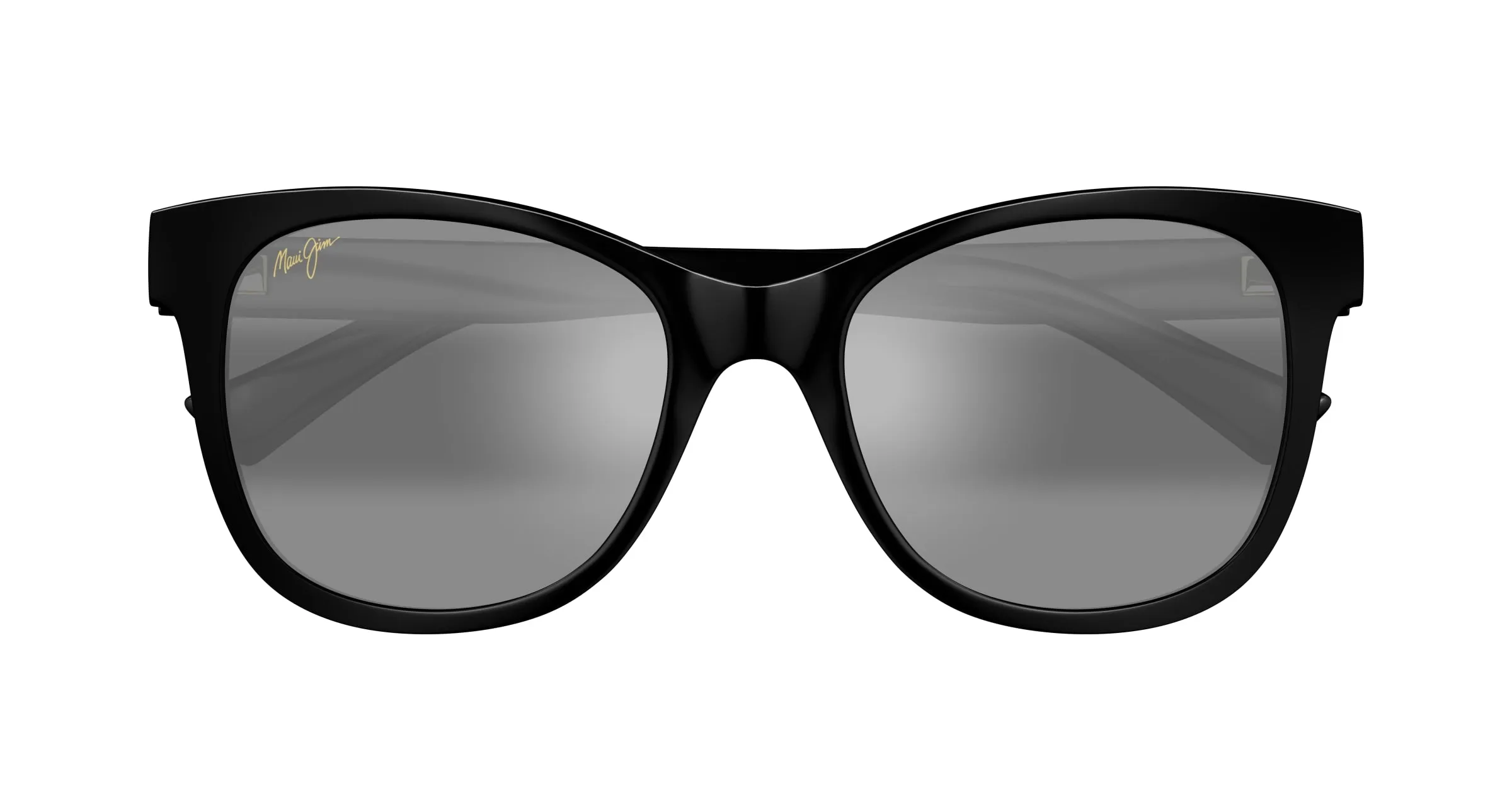Maui Jim MJ0671S 001 Occhiali da sole Iniettato Nero Grigio Rotonda - immagine 2