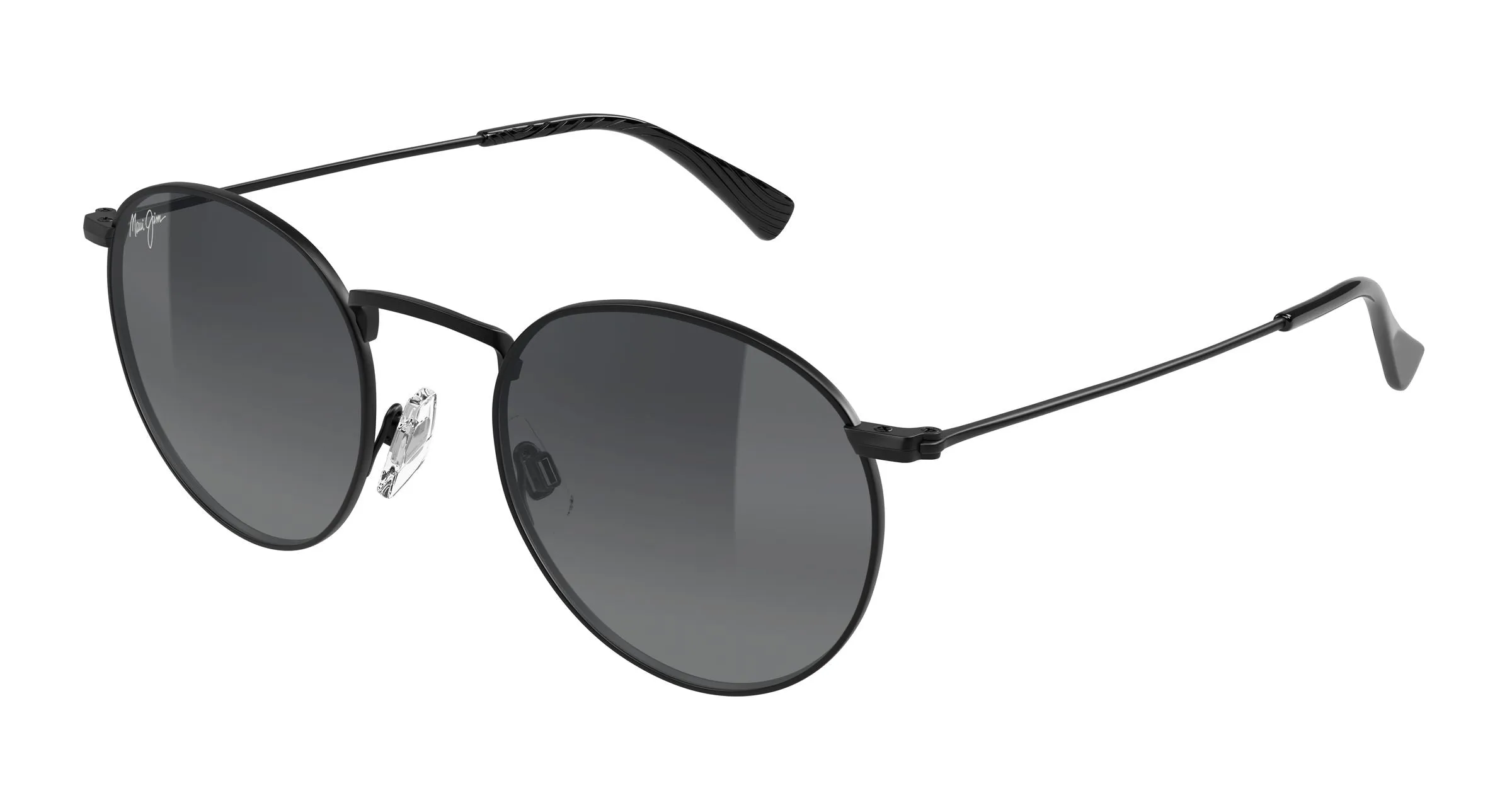 Maui Jim MJ0667S 017 Occhiali da sole Metallo Nero Grigio Rotonda - immagine 1