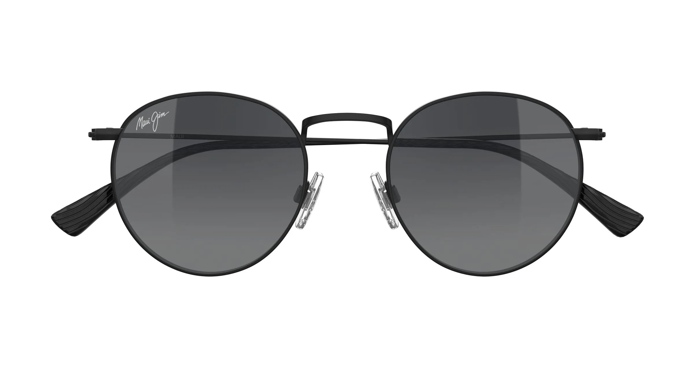 Maui Jim MJ0667S 017 Occhiali da sole Metallo Nero Grigio Rotonda - immagine 2