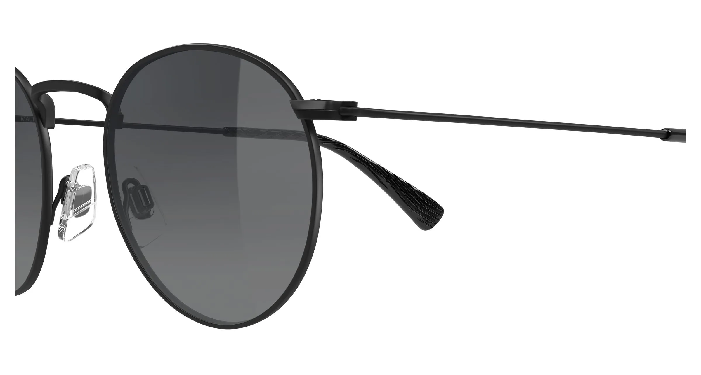 Maui Jim MJ0667S 017 Occhiali da sole Metallo Nero Grigio Rotonda - immagine 3
