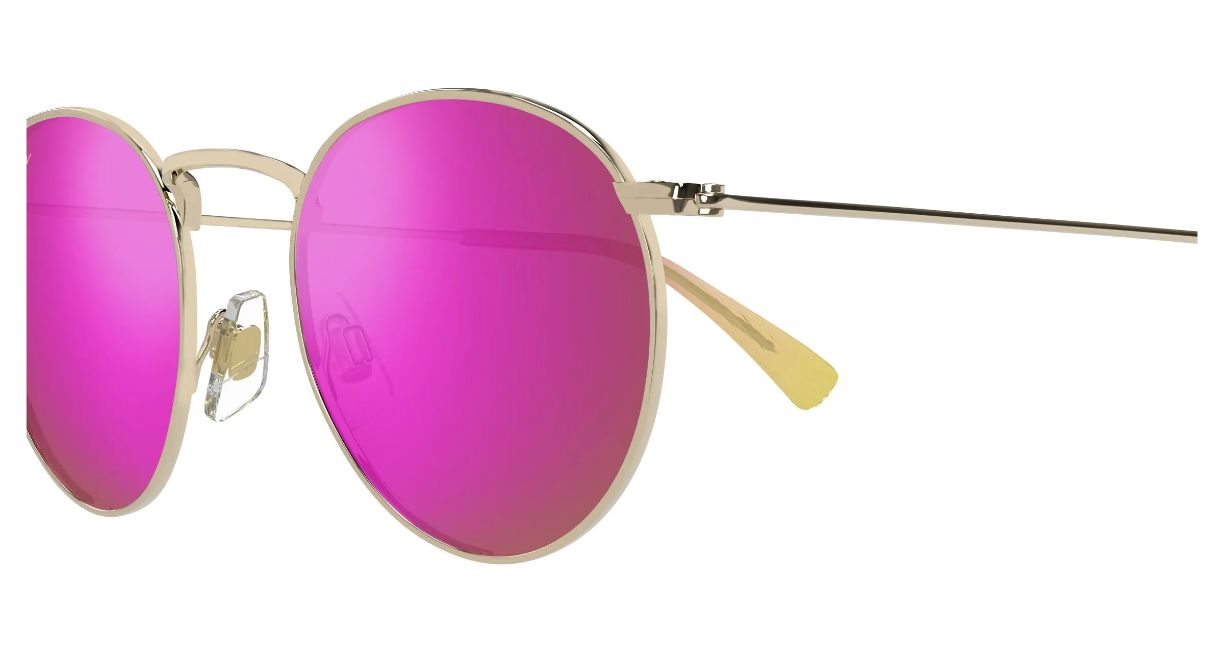 Maui Jim MJ0667S 004 Occhiali da sole Metallo Oro Viola Rotonda - immagine 3