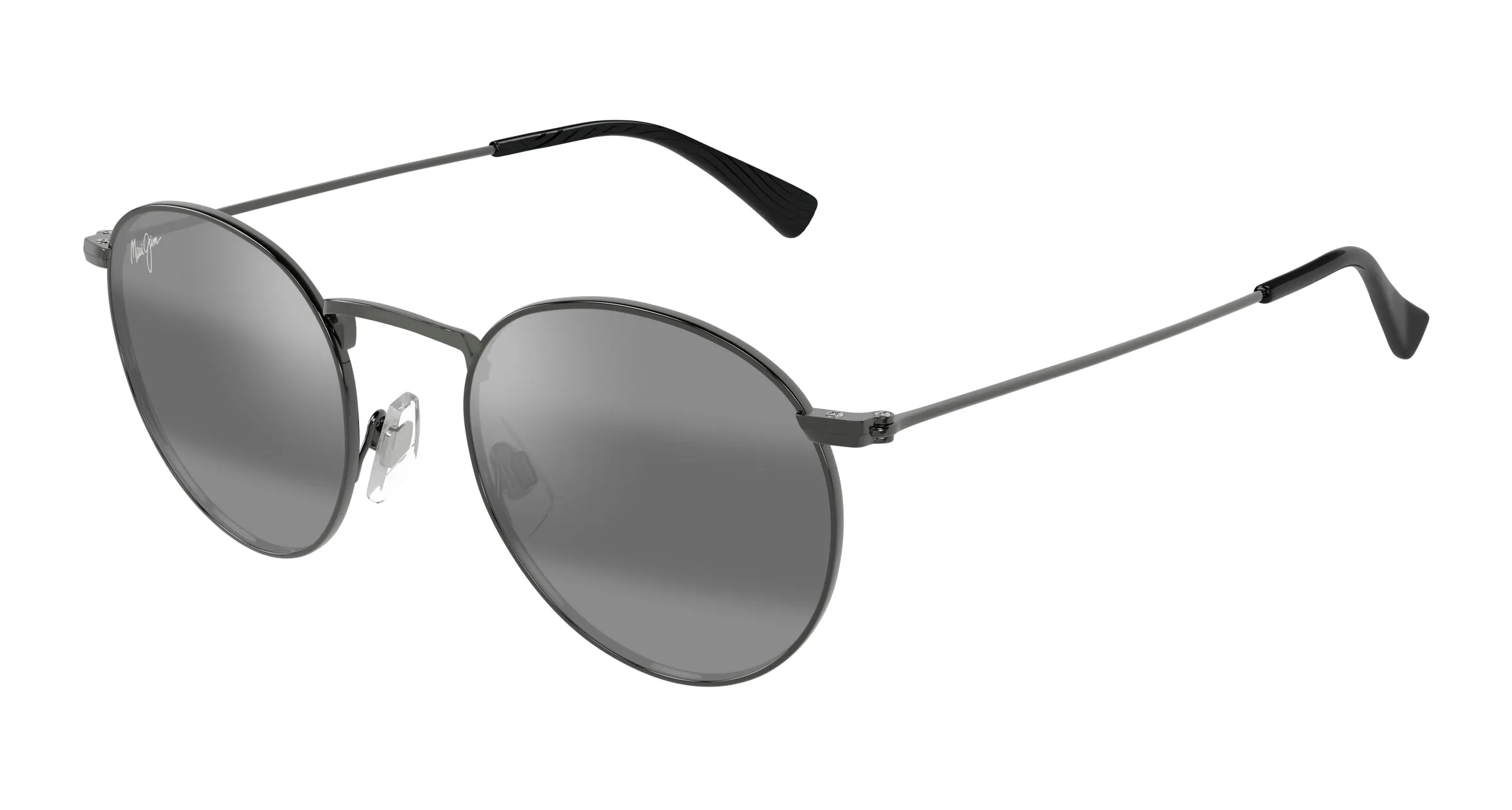Maui Jim MJ0667S 001 Occhiali da sole Metallo Rutenio Grigio Rotonda - immagine 1