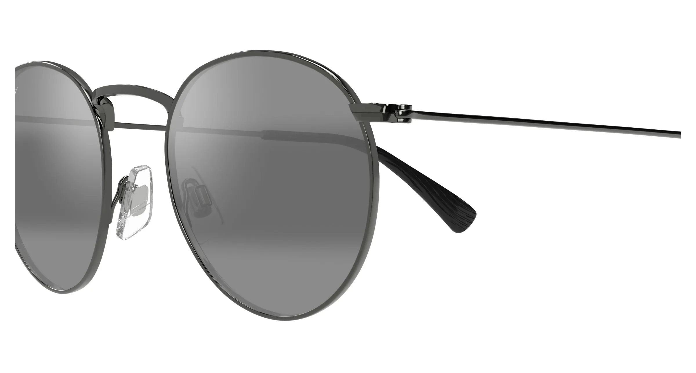 Maui Jim MJ0667S 001 Occhiali da sole Metallo Rutenio Grigio Rotonda - immagine 3