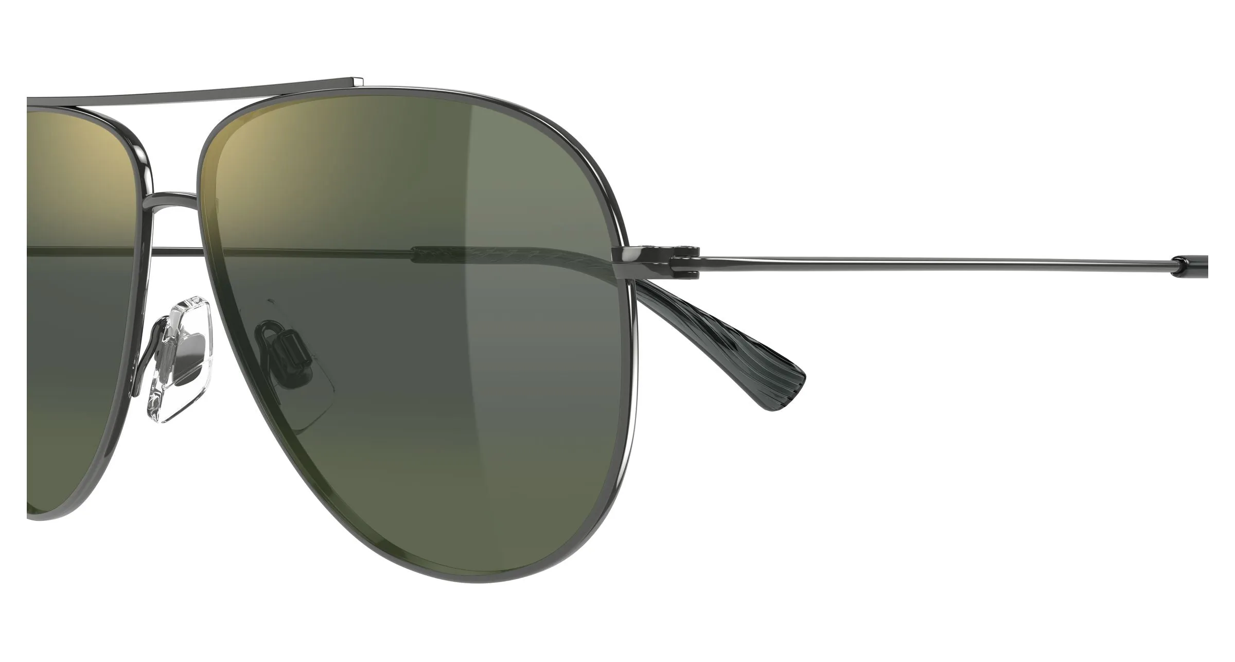 Maui Jim MJ0665S 002 Occhiali da sole Metallo Rutenio Verde Pilot - immagine 3