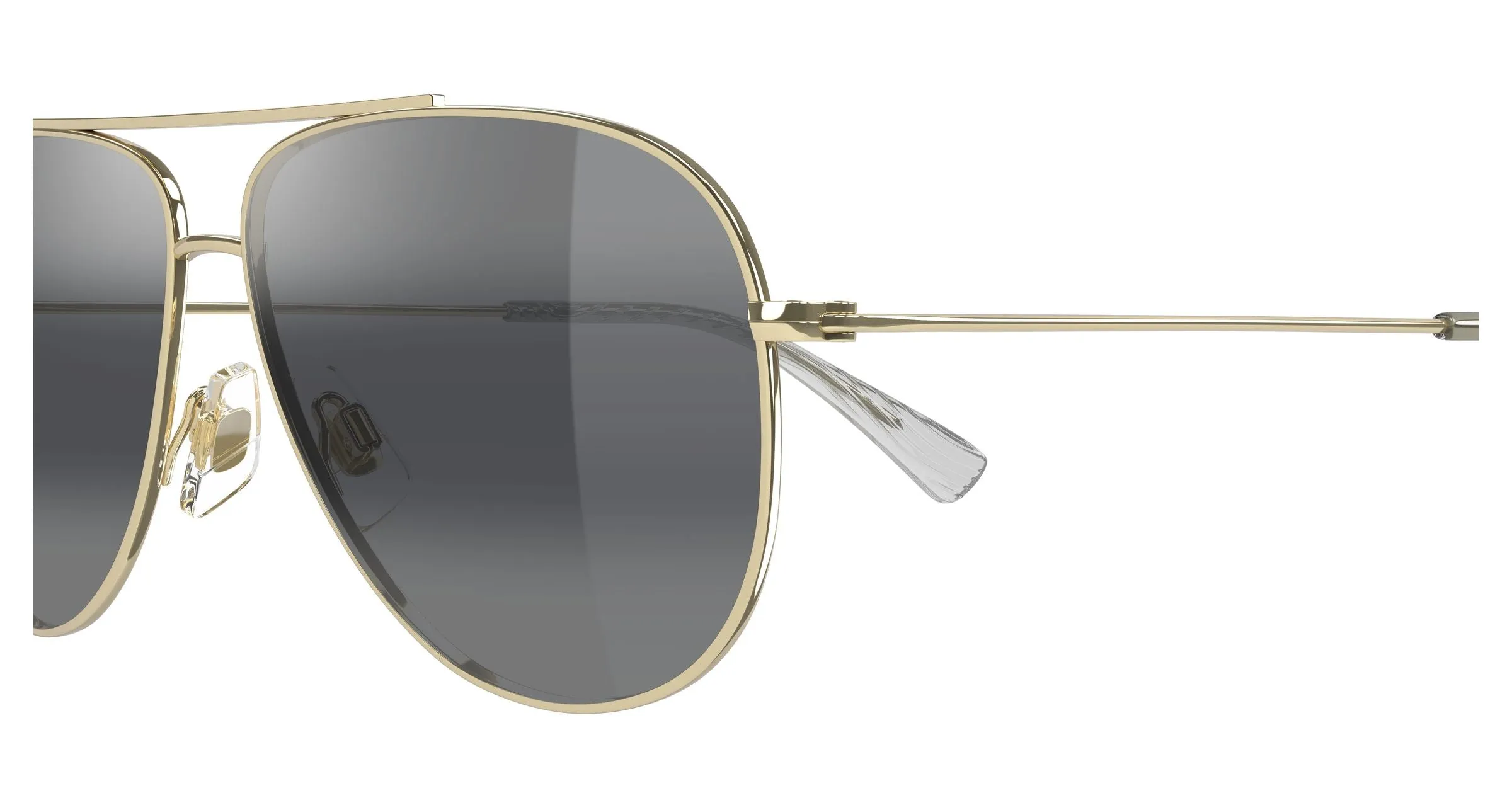 Maui Jim MJ0665S 001 Occhiali da sole Metallo Oro Grigio Pilot - immagine 3