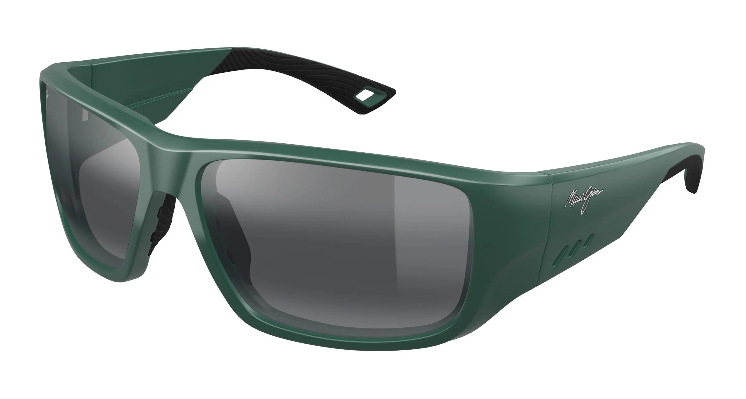 Maui Jim MJ0663S 003 Occhiali da sole Iniettato Verde Grigio Squadrata - immagine 1