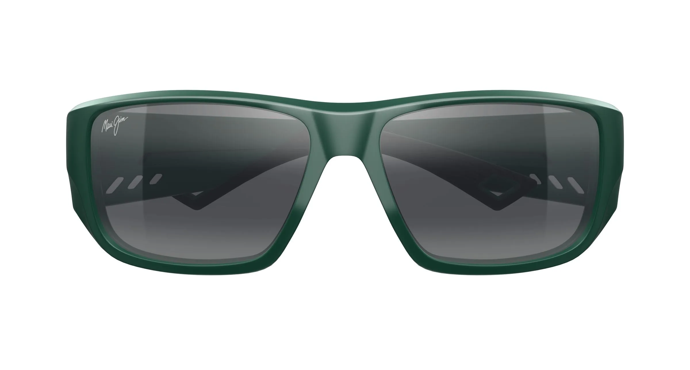 Maui Jim MJ0663S 003 Occhiali da sole Iniettato Verde Grigio Squadrata - immagine 2