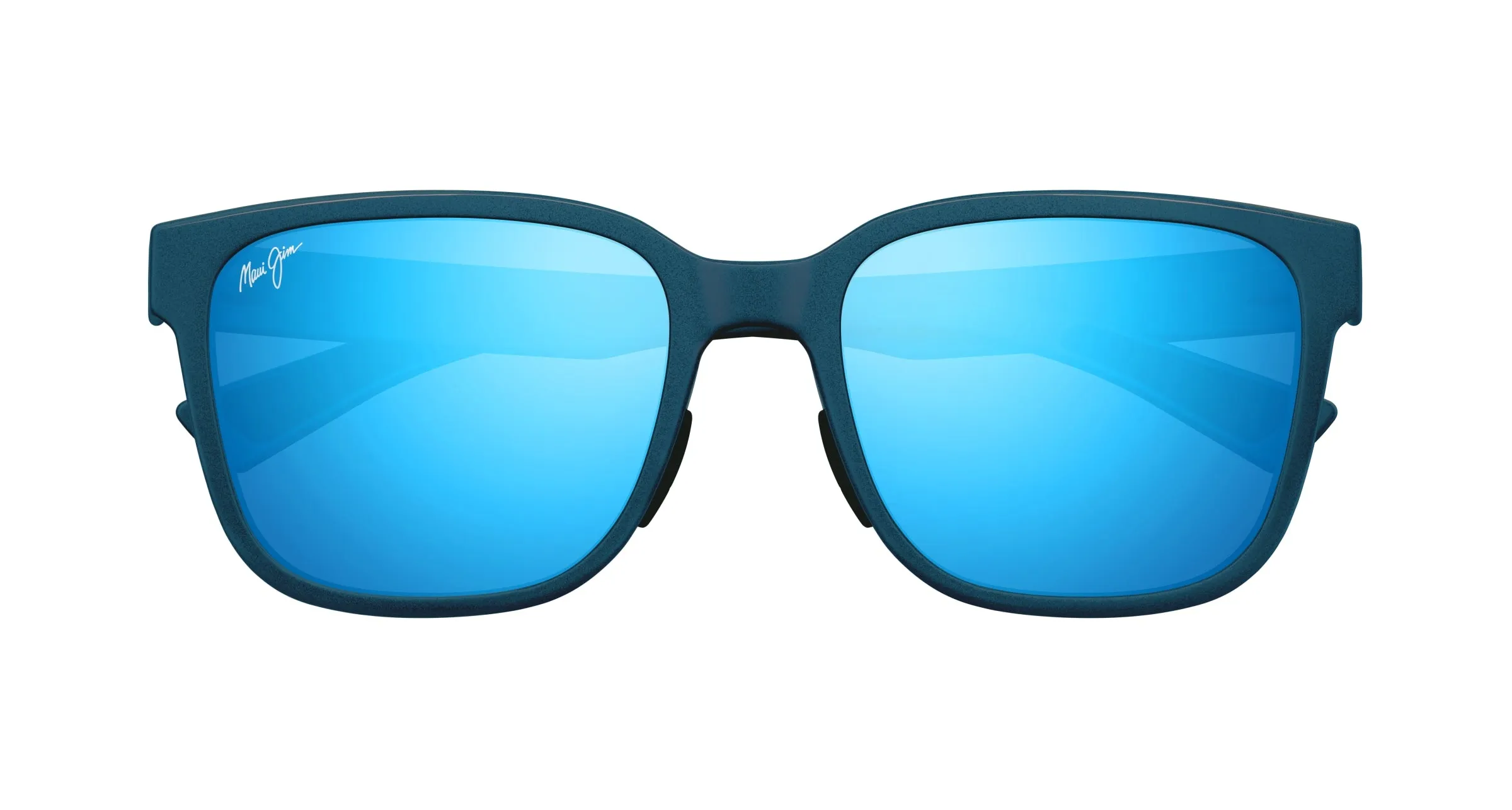 Maui Jim MJ0660SA 004 Occhiali da sole Iniettato Blu Blu Rotonda - immagine 2