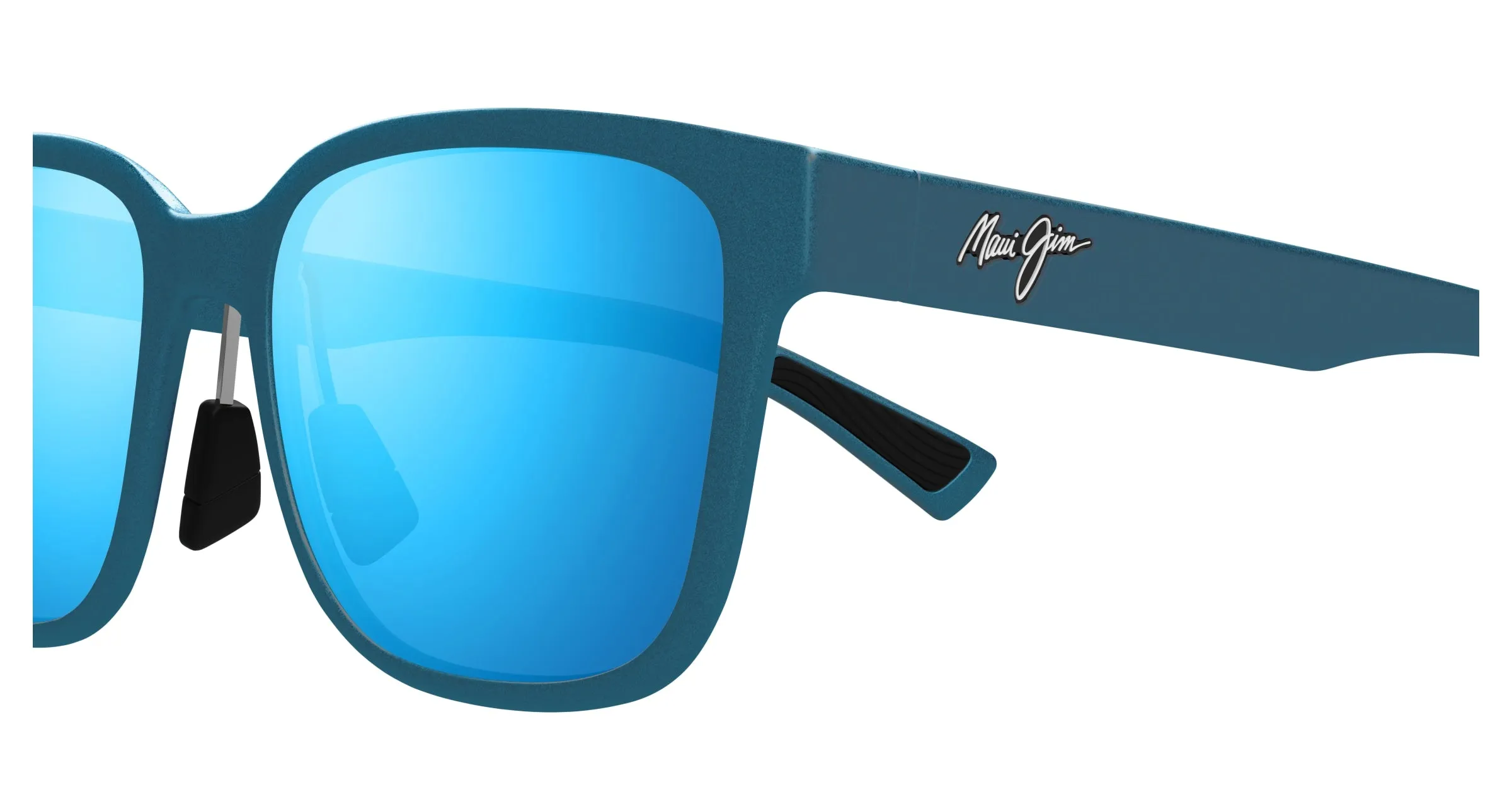 Maui Jim MJ0660SA 004 Occhiali da sole Iniettato Blu Blu Rotonda - immagine 3