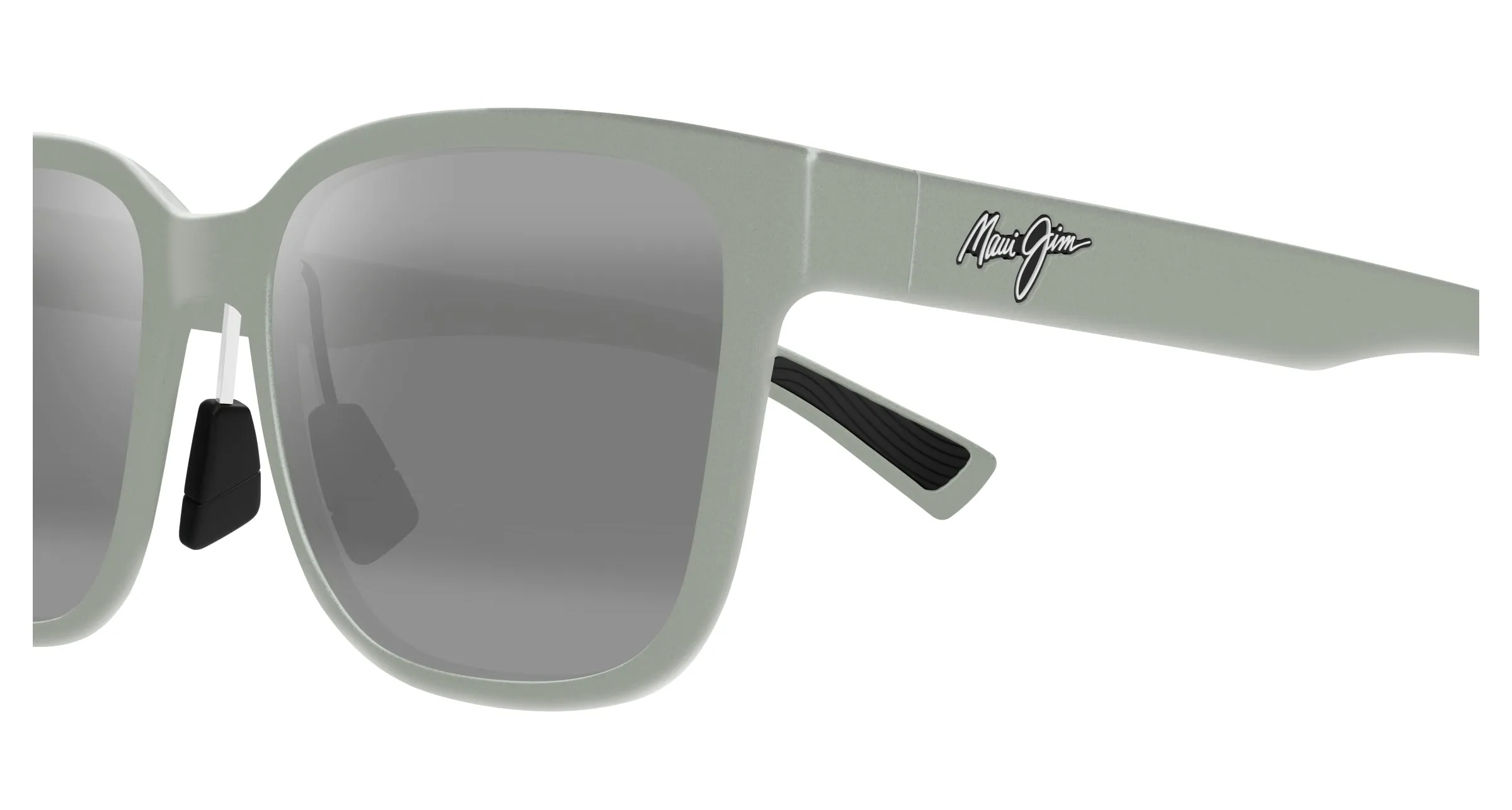 Maui Jim MJ0660SA 003 Occhiali da sole Iniettato Verde Grigio Rotonda - immagine 3