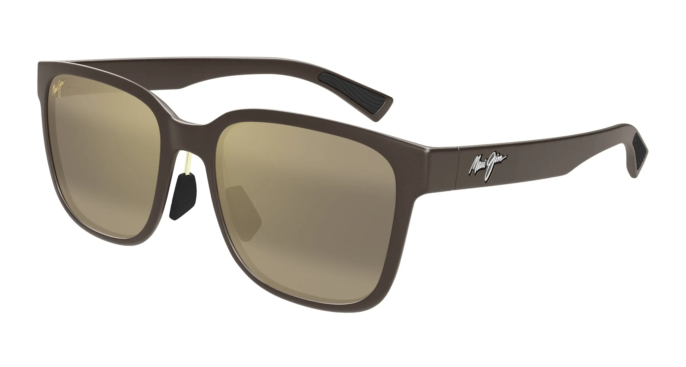 Maui Jim MJ0660SA 002 Occhiali da sole Iniettato Marrone Bronzo Rotonda - immagine 1