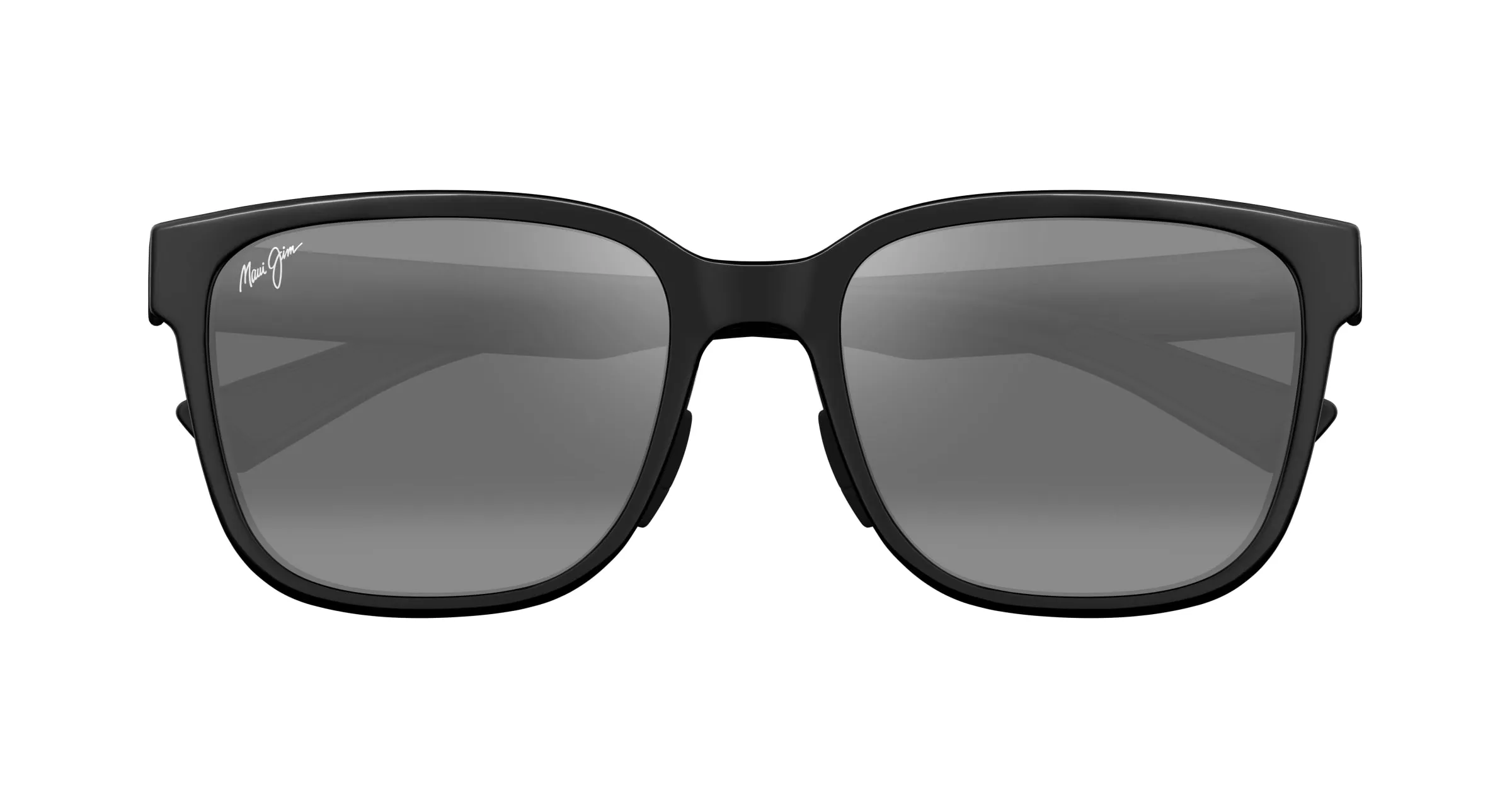 Maui Jim MJ0660SA 001 Occhiali da sole Iniettato Nero Grigio Rotonda - immagine 2