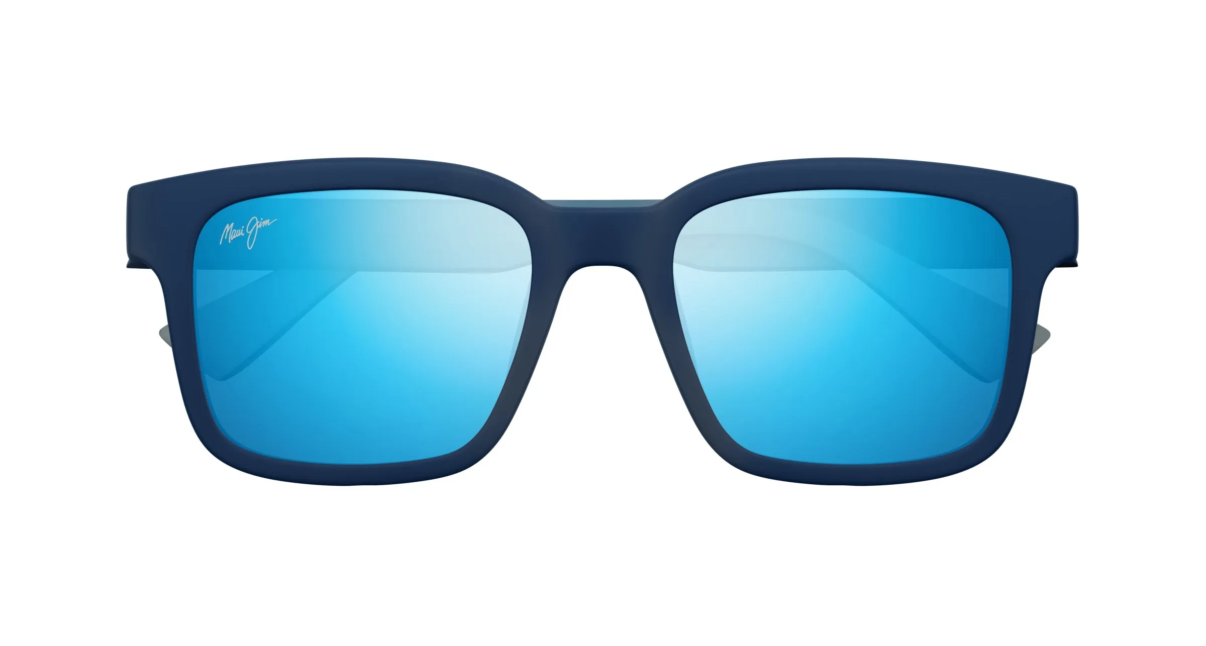 Maui Jim MJ0659SA 003 Occhiali da sole Iniettato Blu Blu Squadrata - immagine 2