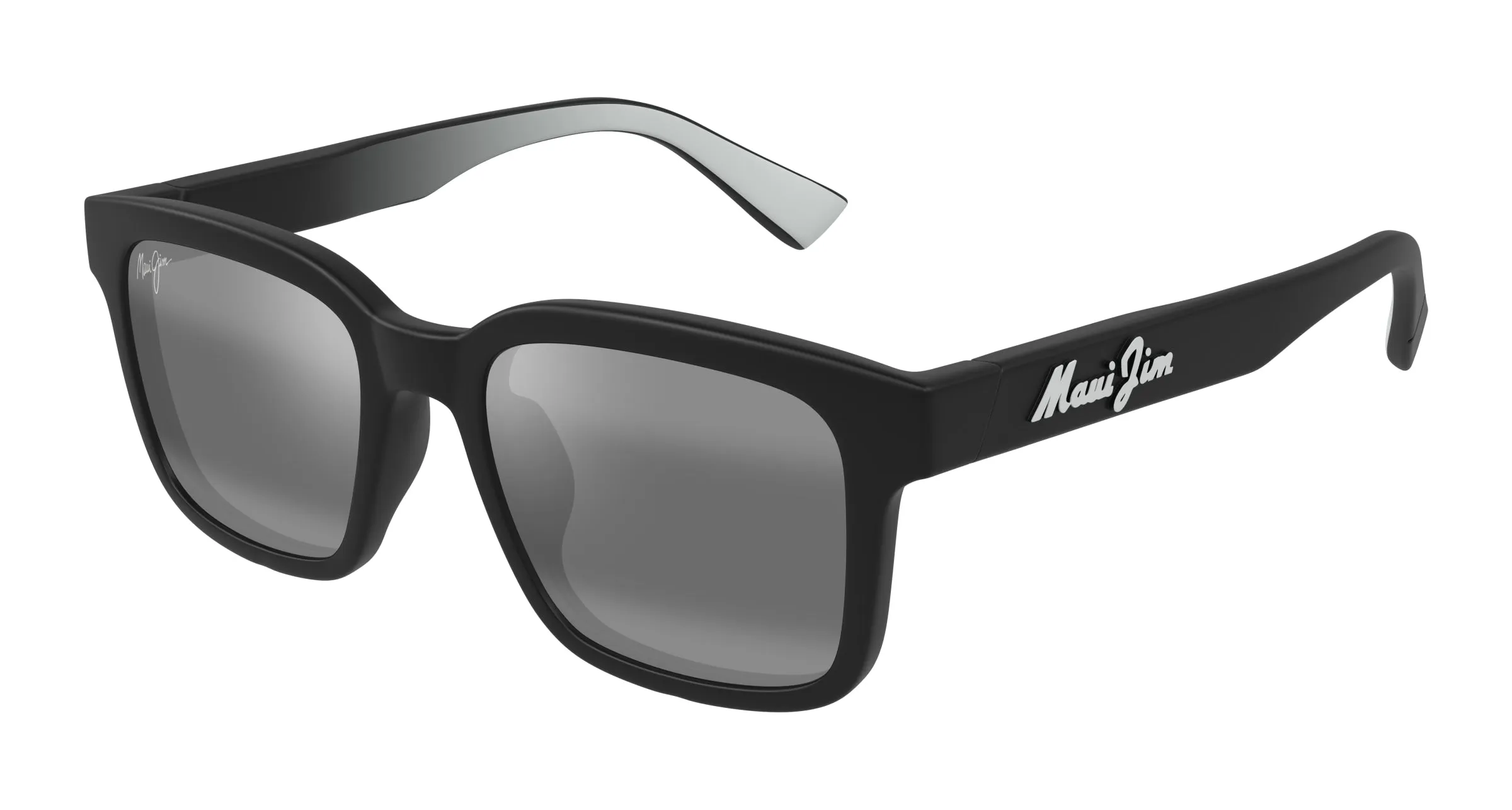 Maui Jim MJ0659SA 001 Occhiali da sole Iniettato Nero Grigio Squadrata - immagine 1