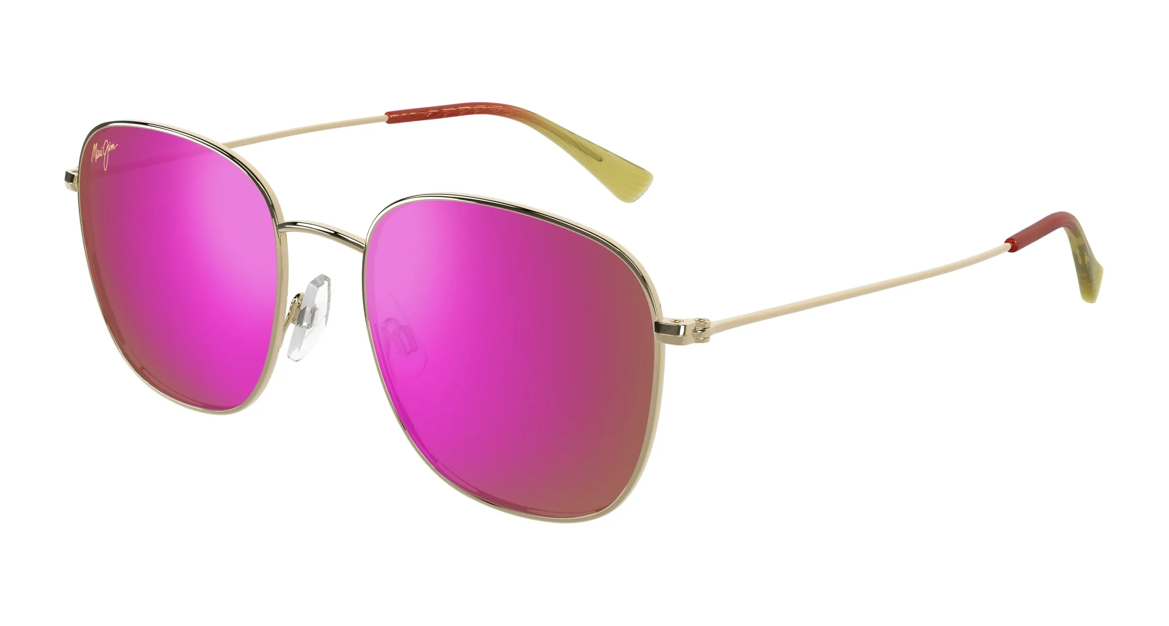 Maui Jim MJ0657SA 004 Occhiali da sole Metallo Oro Viola Squadrata - immagine 1