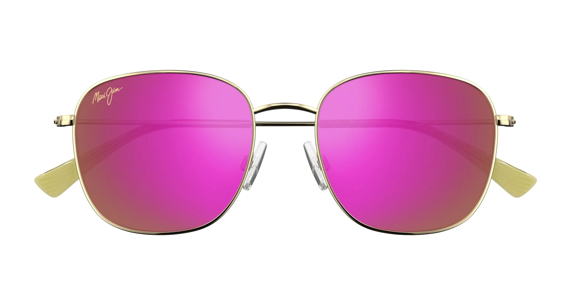 Maui Jim MJ0657SA 004 Occhiali da sole Metallo Oro Viola Squadrata - immagine 2