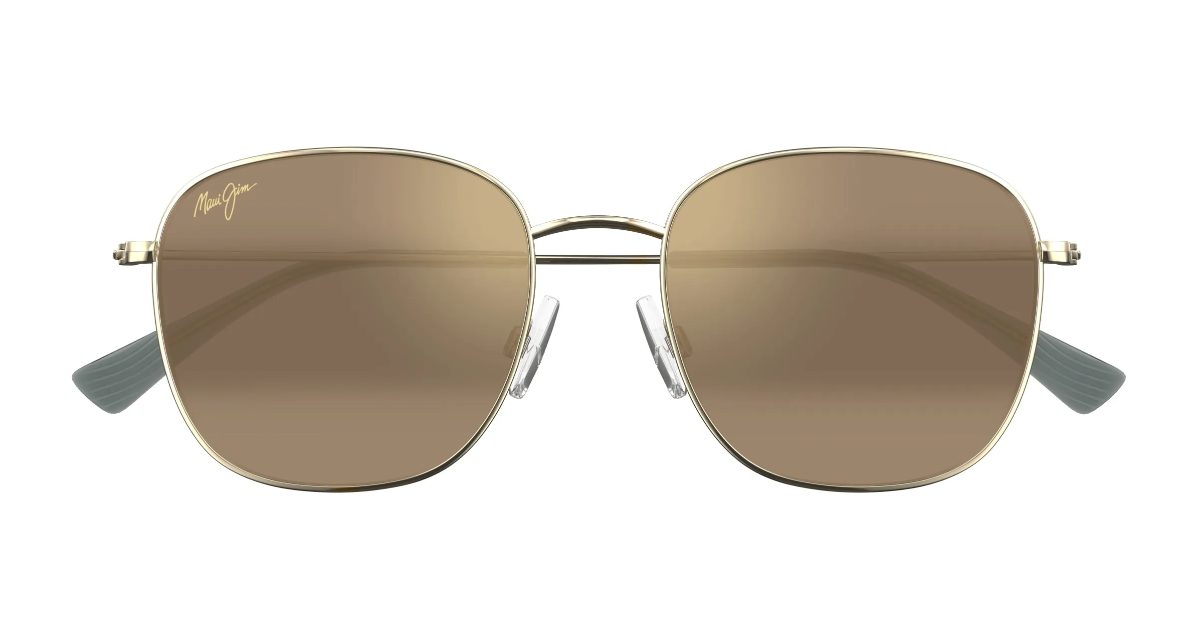 Maui Jim MJ0657SA 002 Occhiali da sole Metallo Oro Bronzo Squadrata - immagine 2