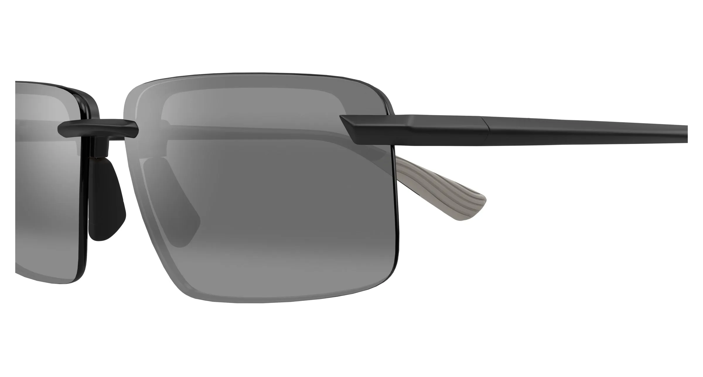 Maui Jim MJ0656SA 004 Occhiali da sole Iniettato Nero Grigio Squadrata - immagine 3