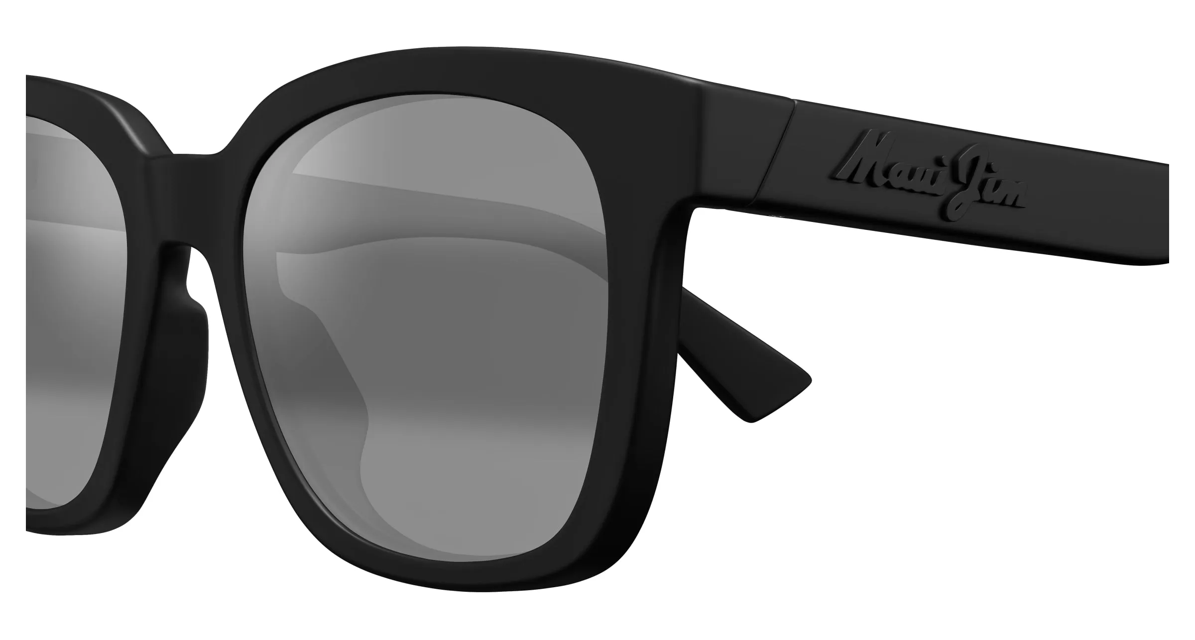 Maui Jim MJ0653SA 001 Occhiali da sole Bio-iniettato Nero Grigio Rotonda - immagine 3