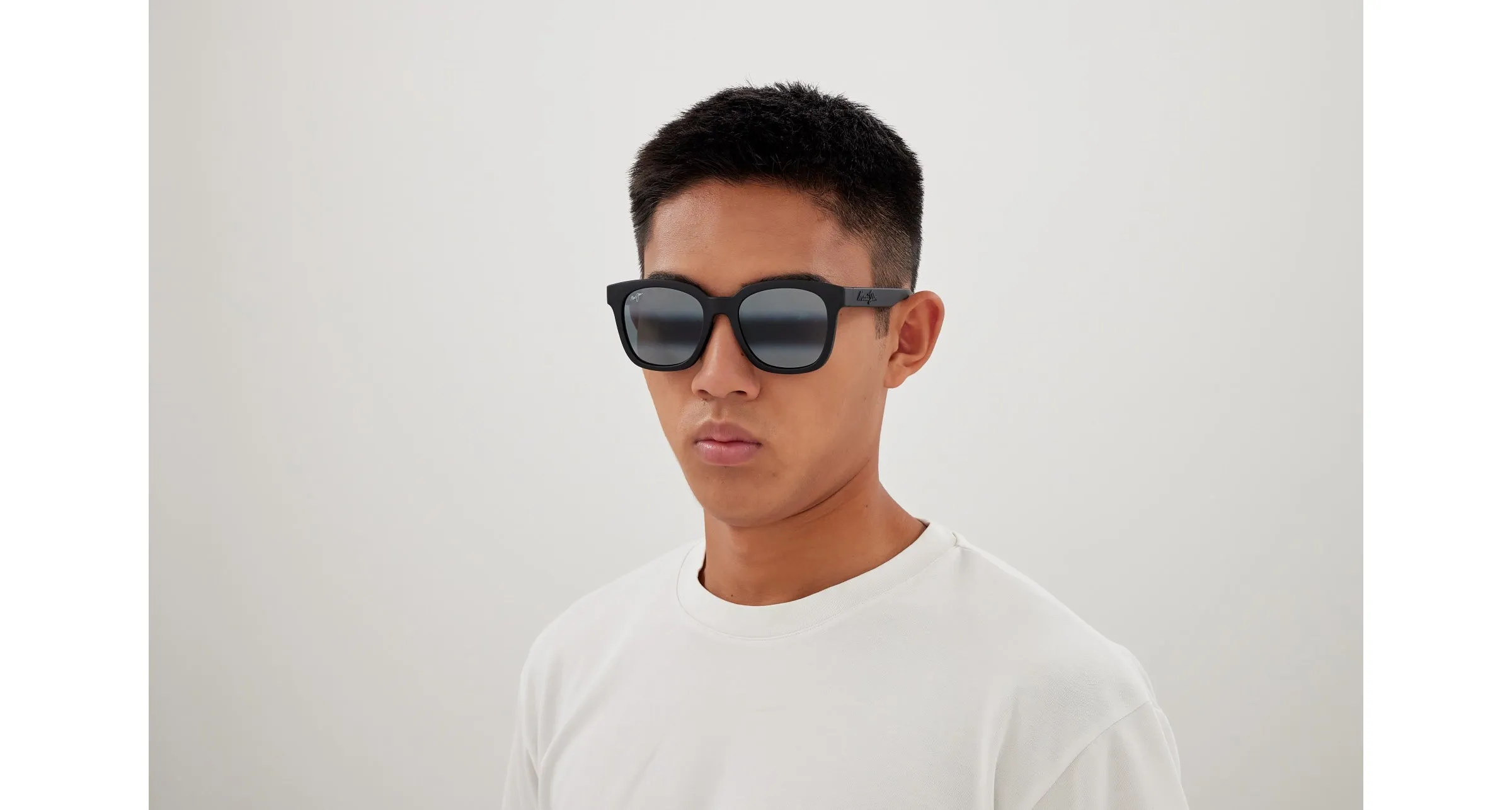 Maui Jim MJ0653SA 001 Occhiali da sole Bio-iniettato Nero Grigio Rotonda - immagine 4
