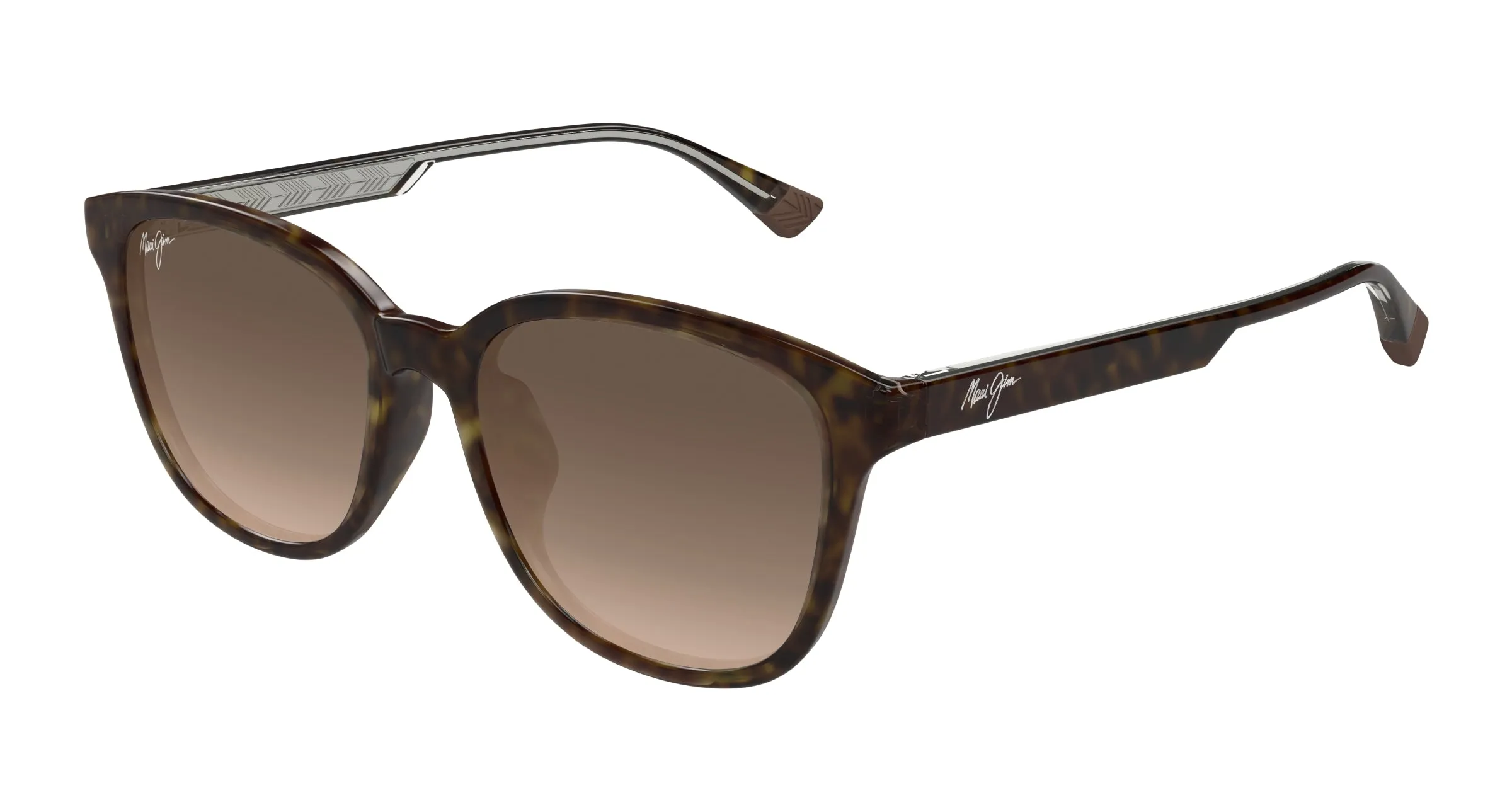 Maui Jim MJ0647SA 002 Occhiali da sole Bio-iniettato Havana Bronzo Rotonda - immagine 1