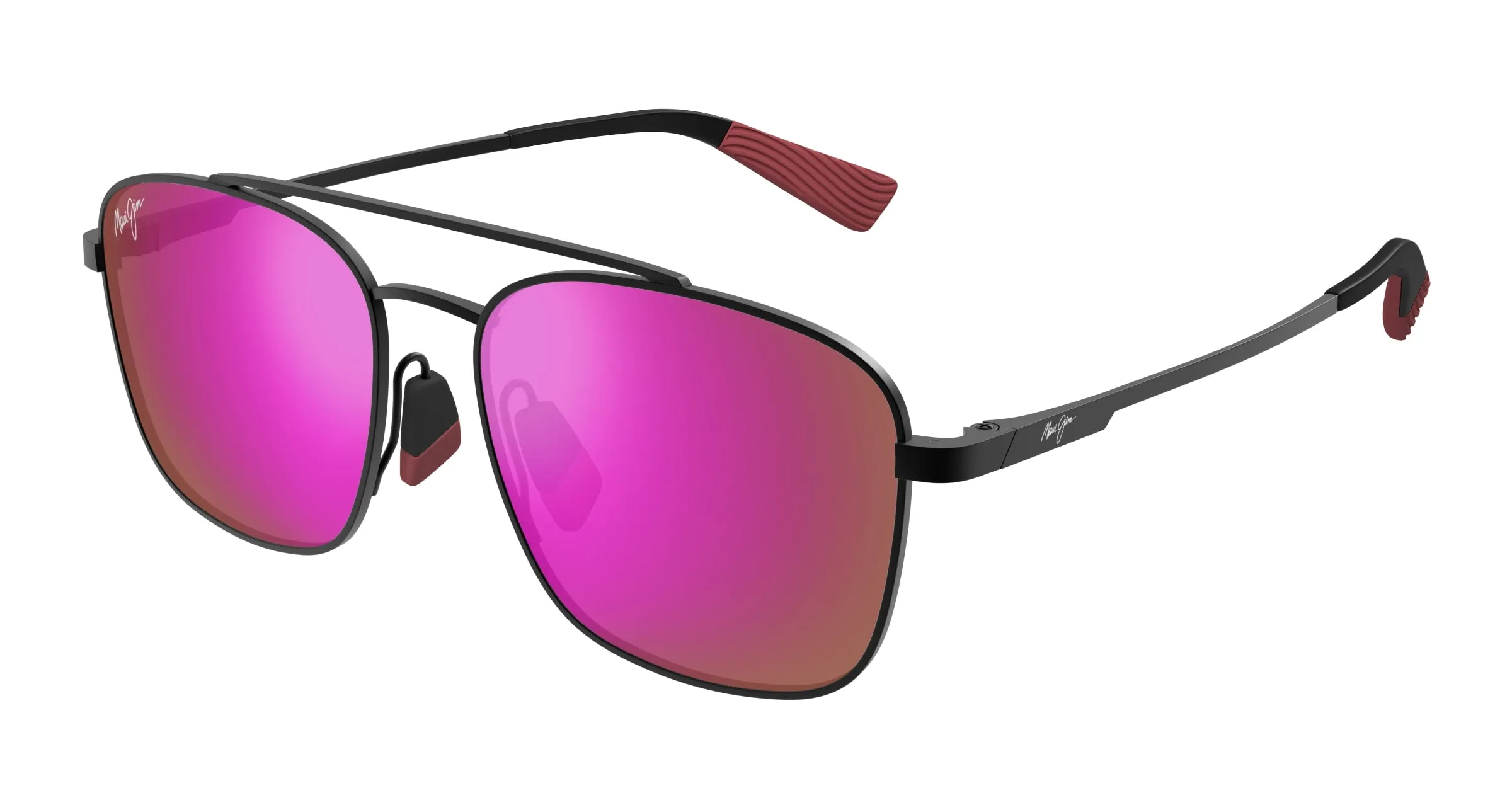 Maui Jim MJ0645SA 003 Occhiali da sole Titanio Nero Viola Squadrata - immagine 1