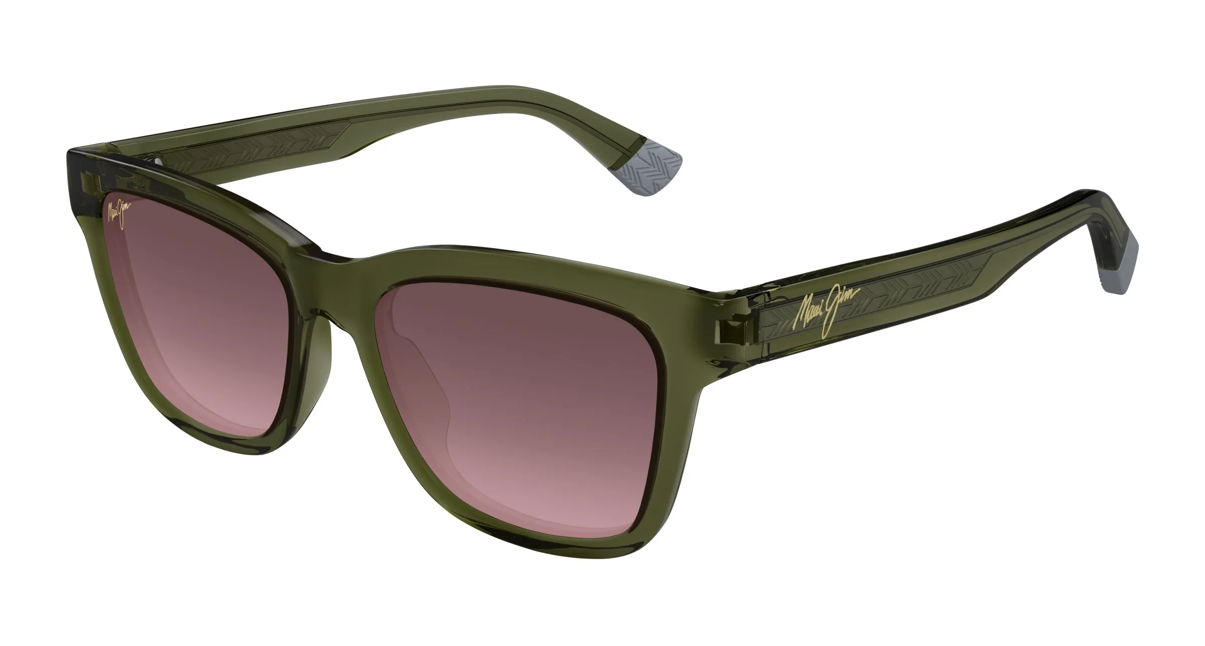 Maui Jim MJ0644S 003 Occhiali da sole Bio-iniettato Verde Rosa Rotonda - immagine 1