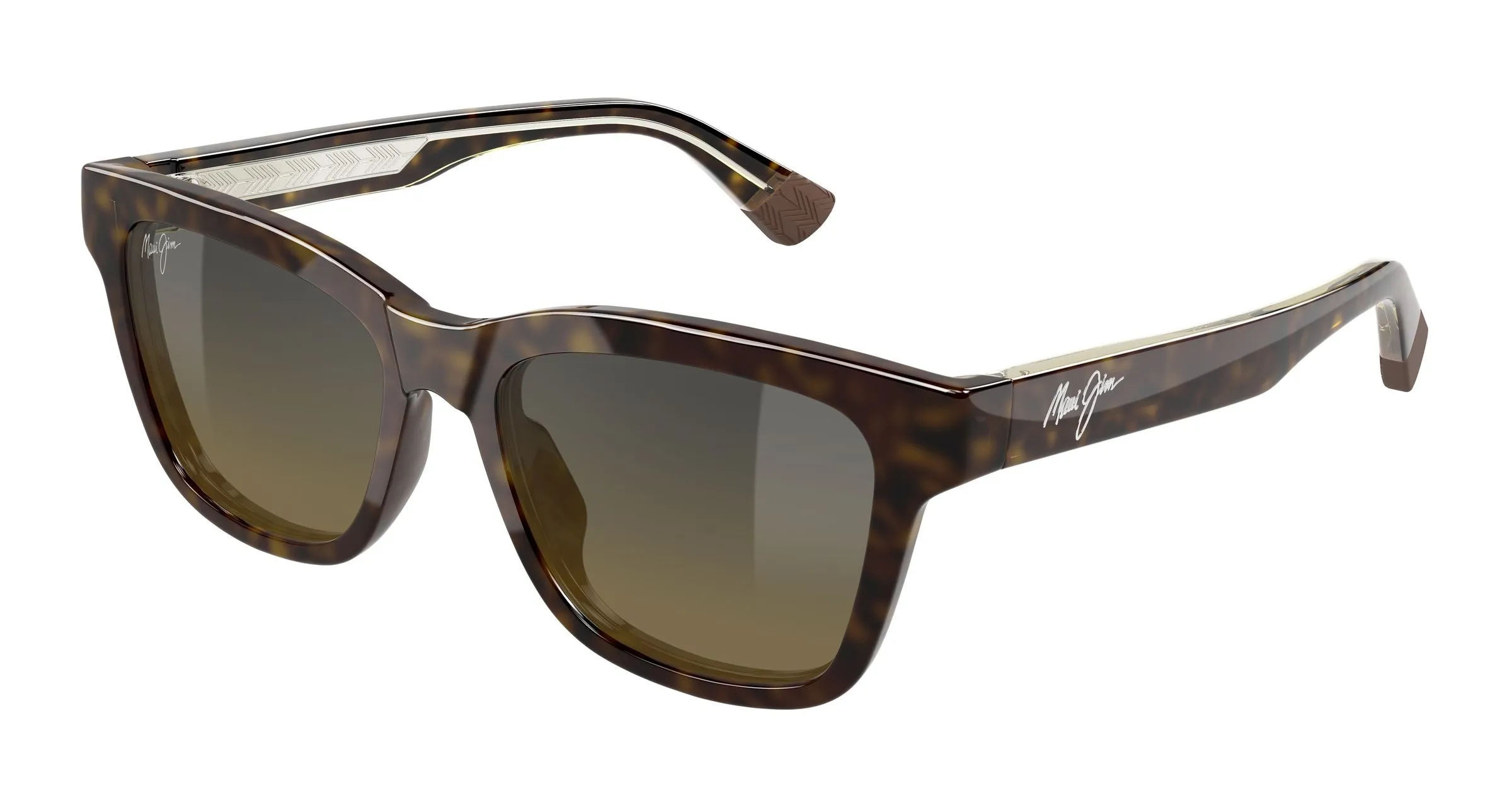 Maui Jim MJ0644S 002 Occhiali da sole Bio-iniettato Havana Bronzo Rotonda - immagine 1