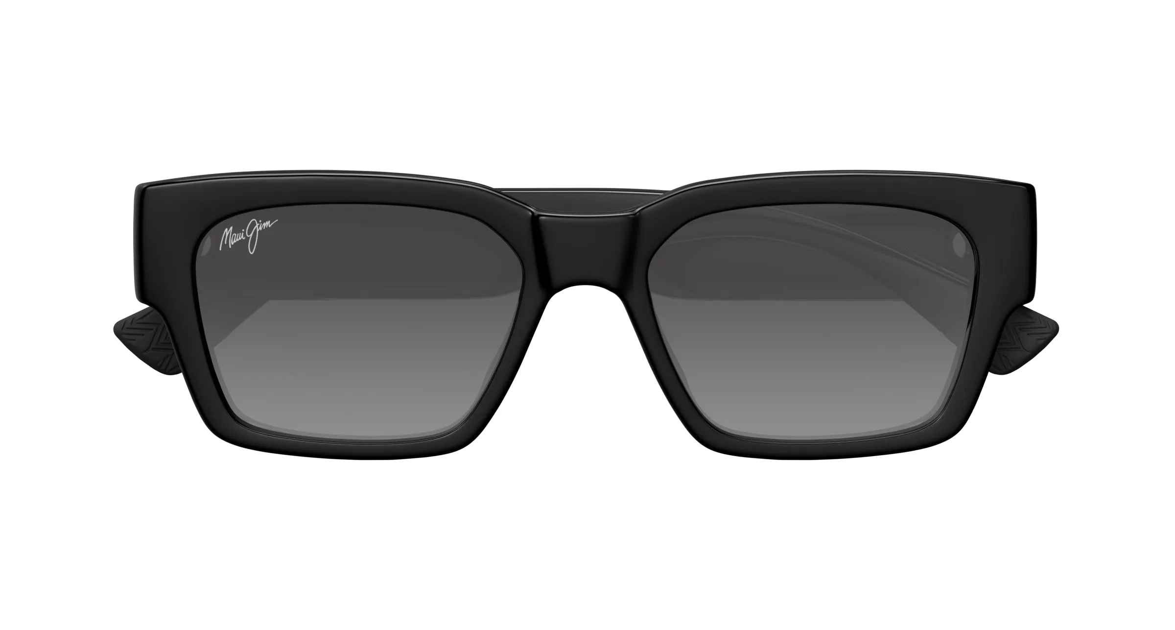 Maui Jim MJ0642S 001 Occhiali da sole Bio-iniettato Nero Grigio Squadrata - immagine 2