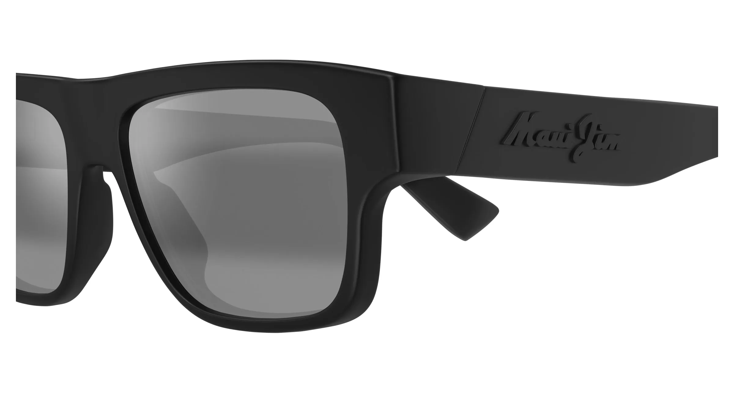 Maui Jim MJ0638S 001 Occhiali da sole Bio-iniettato Nero Grigio Squadrata - immagine 3