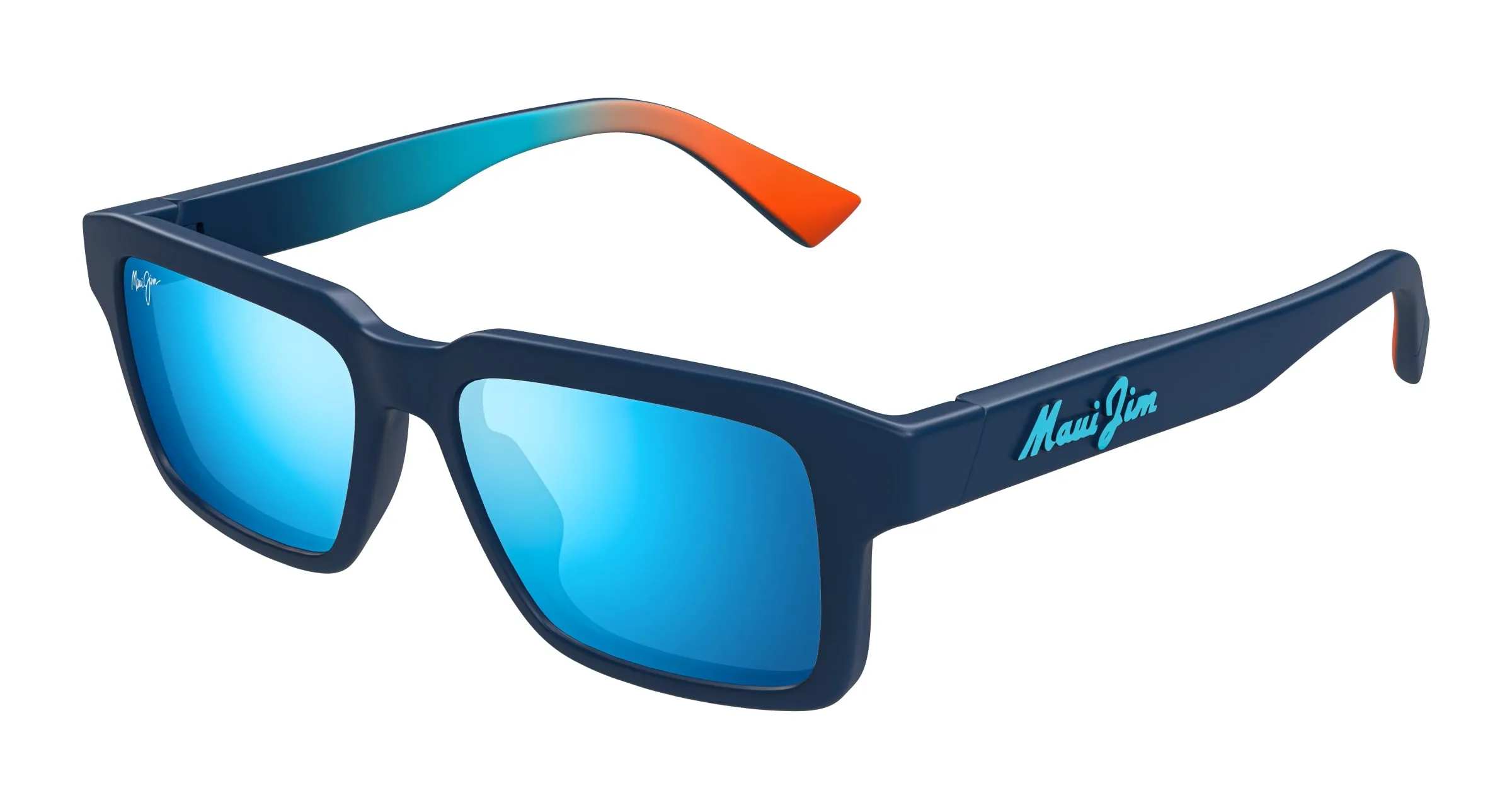 Maui Jim MJ0635S 004 Occhiali da sole Bio-iniettato Blu Blu Squadrata - immagine 1