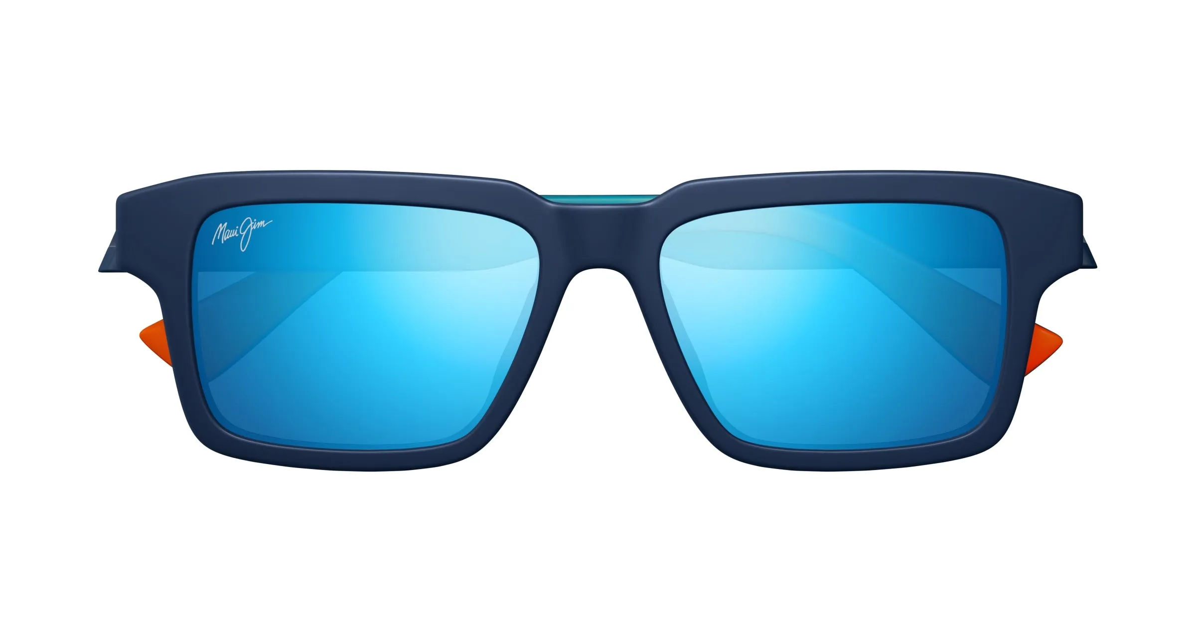 Maui Jim MJ0635S 004 Occhiali da sole Bio-iniettato Blu Blu Squadrata - immagine 2
