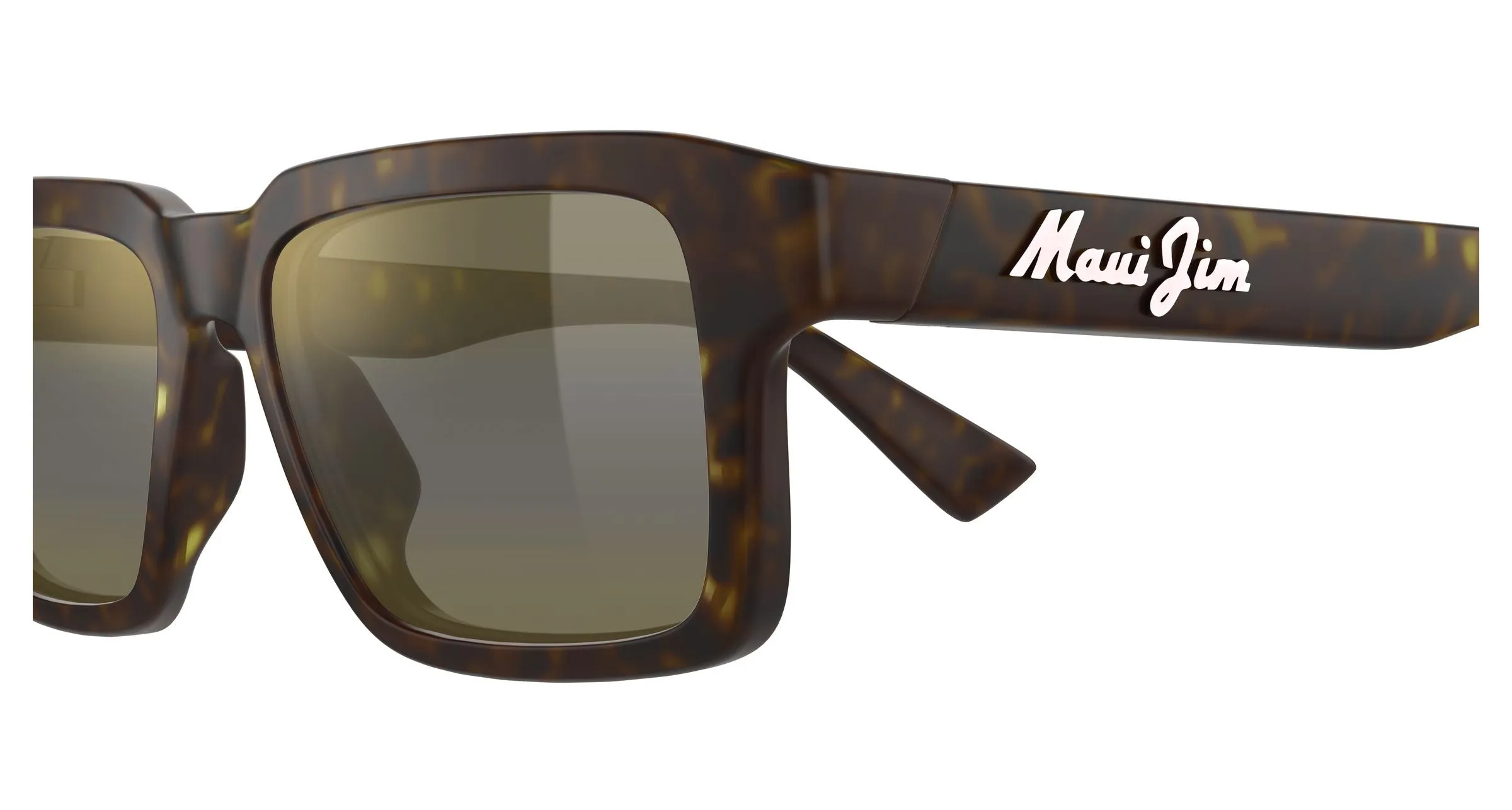 Maui Jim MJ0635S 002 Occhiali da sole Bio-iniettato Havana Bronzo Squadrata - immagine 3