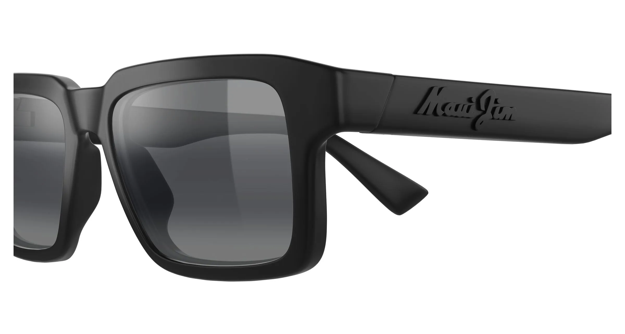 Maui Jim MJ0635S 001 Occhiali da sole Bio-iniettato Nero Grigio Squadrata - immagine 3