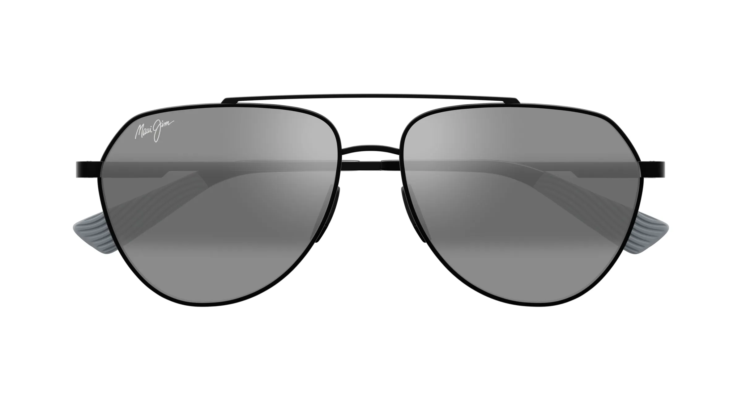 Maui Jim MJ0634S 004 Occhiali da sole Titanio Nero Grigio Pilot - immagine 2