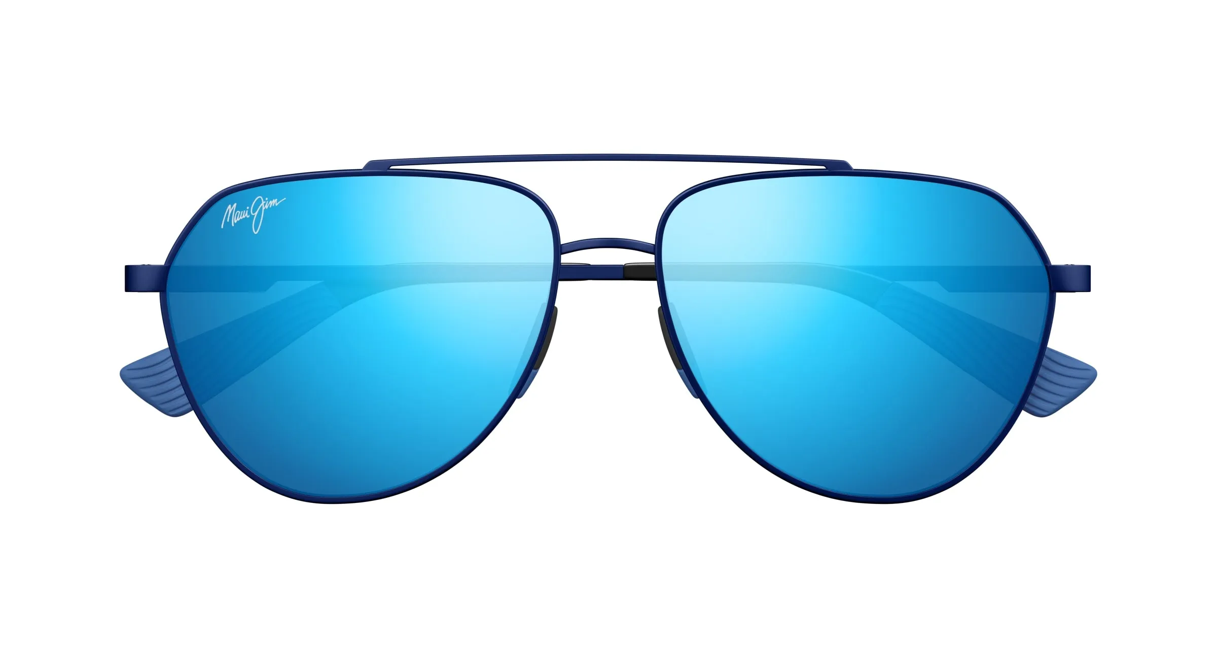 Maui Jim MJ0634S 003 Occhiali da sole Titanio Blu Blu Pilot - immagine 2