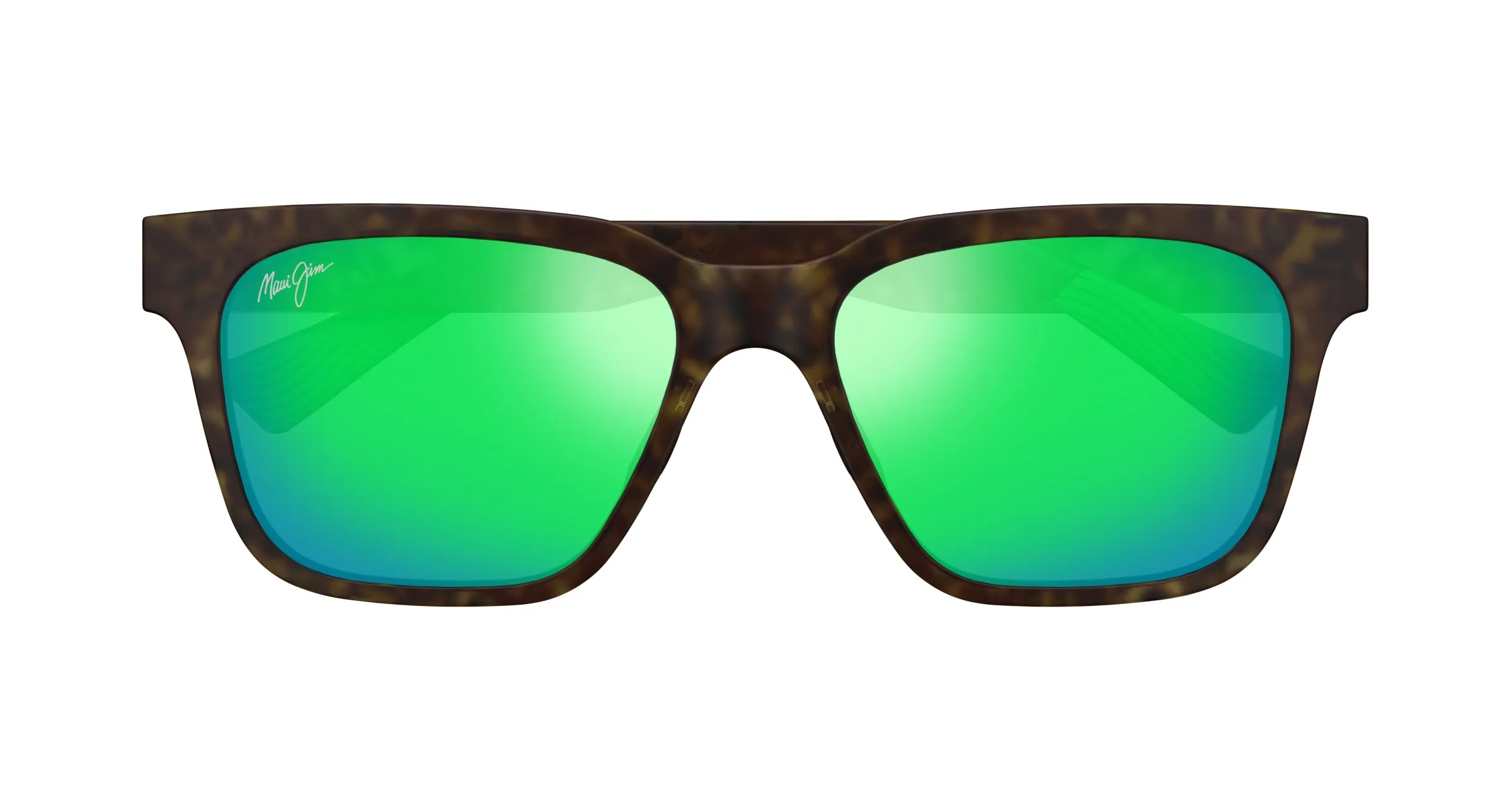 Maui Jim MJ0631S 002 Occhiali da sole Bio-iniettato Havana Verde Squadrata - immagine 2