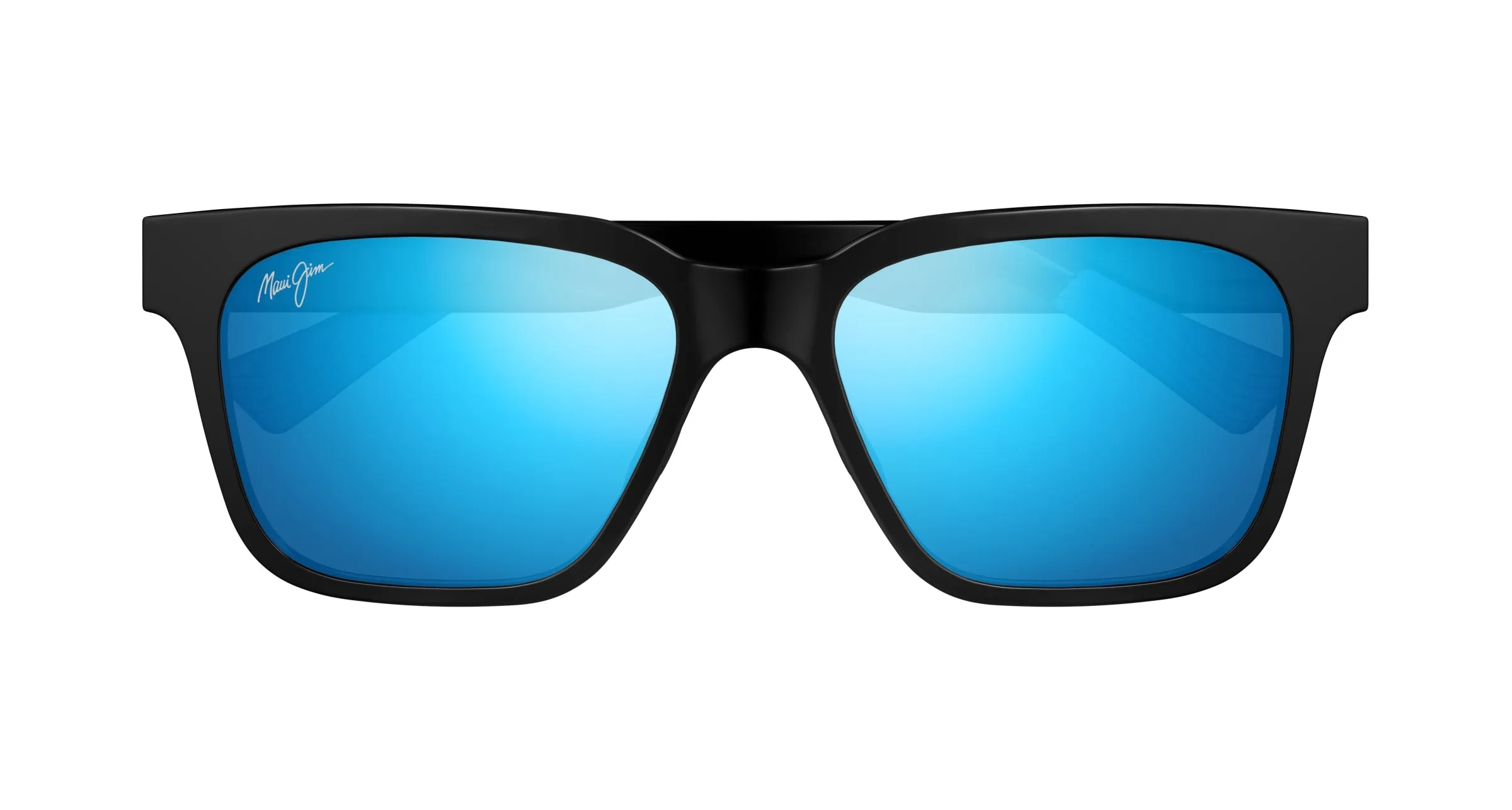 Maui Jim MJ0631S 001 Occhiali da sole Bio-iniettato Nero Blu Squadrata - immagine 2