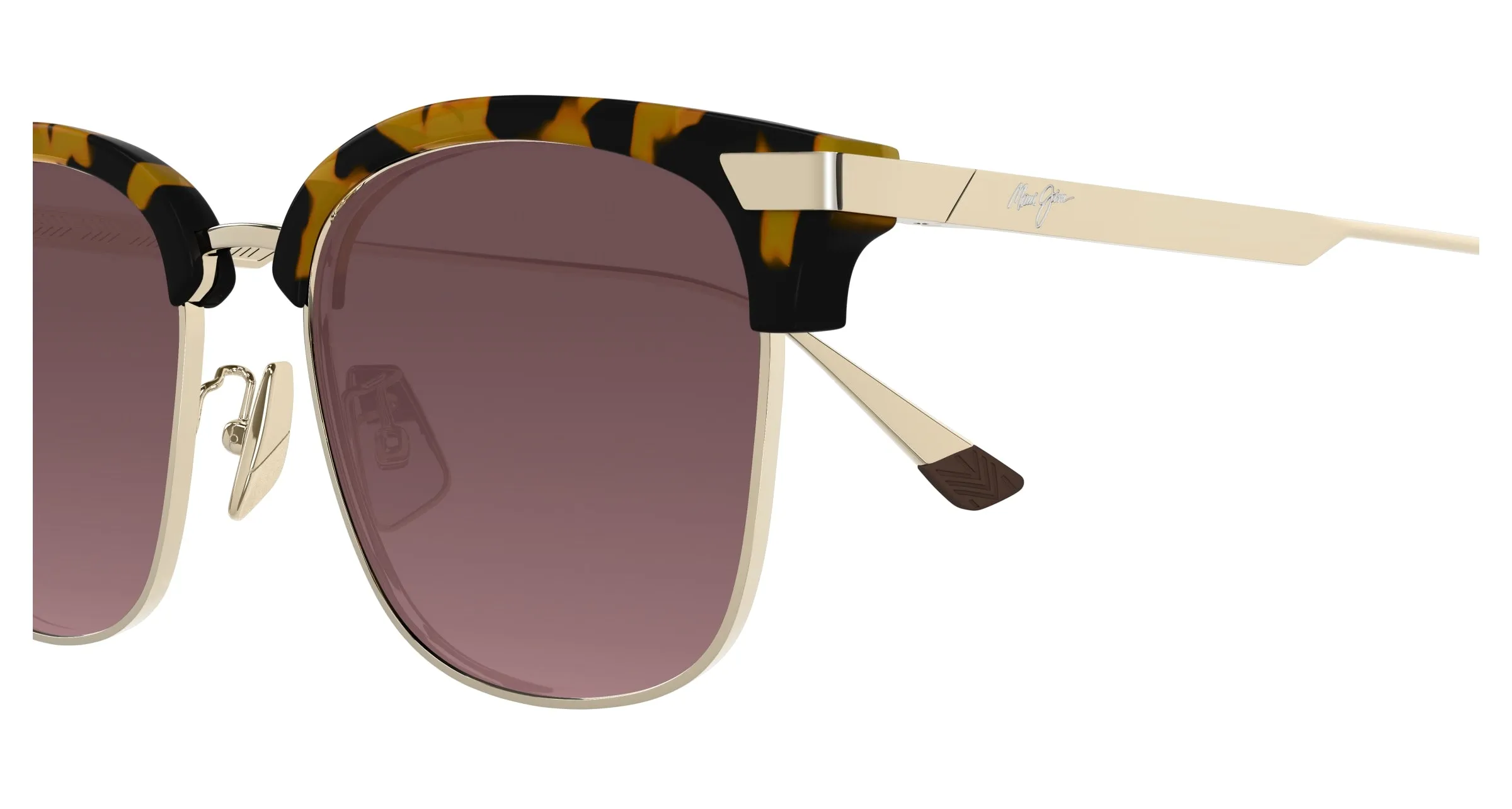 Maui Jim MJ0629SA 003 Occhiali da sole Bio-iniettato Havana Rosa Rotonda - immagine 3