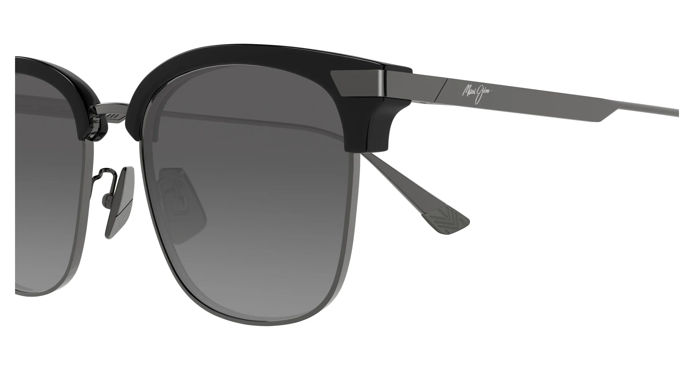 Maui Jim MJ0629SA 001 Occhiali da sole Bio-iniettato Nero Grigio Rotonda - immagine 3
