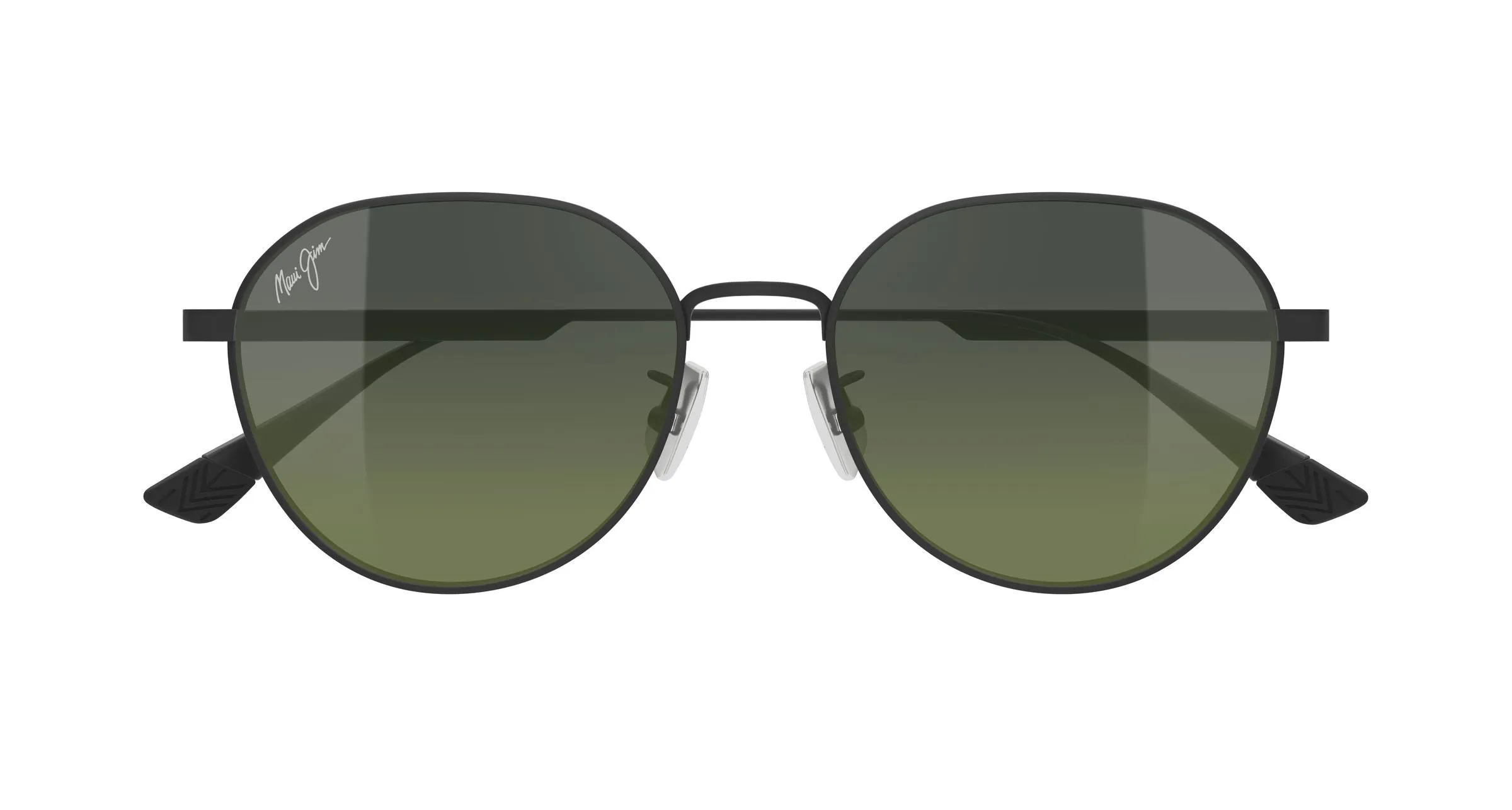 Maui Jim MJ0627SA 003 Occhiali da sole Titanio Nero Verde Rotonda - immagine 2