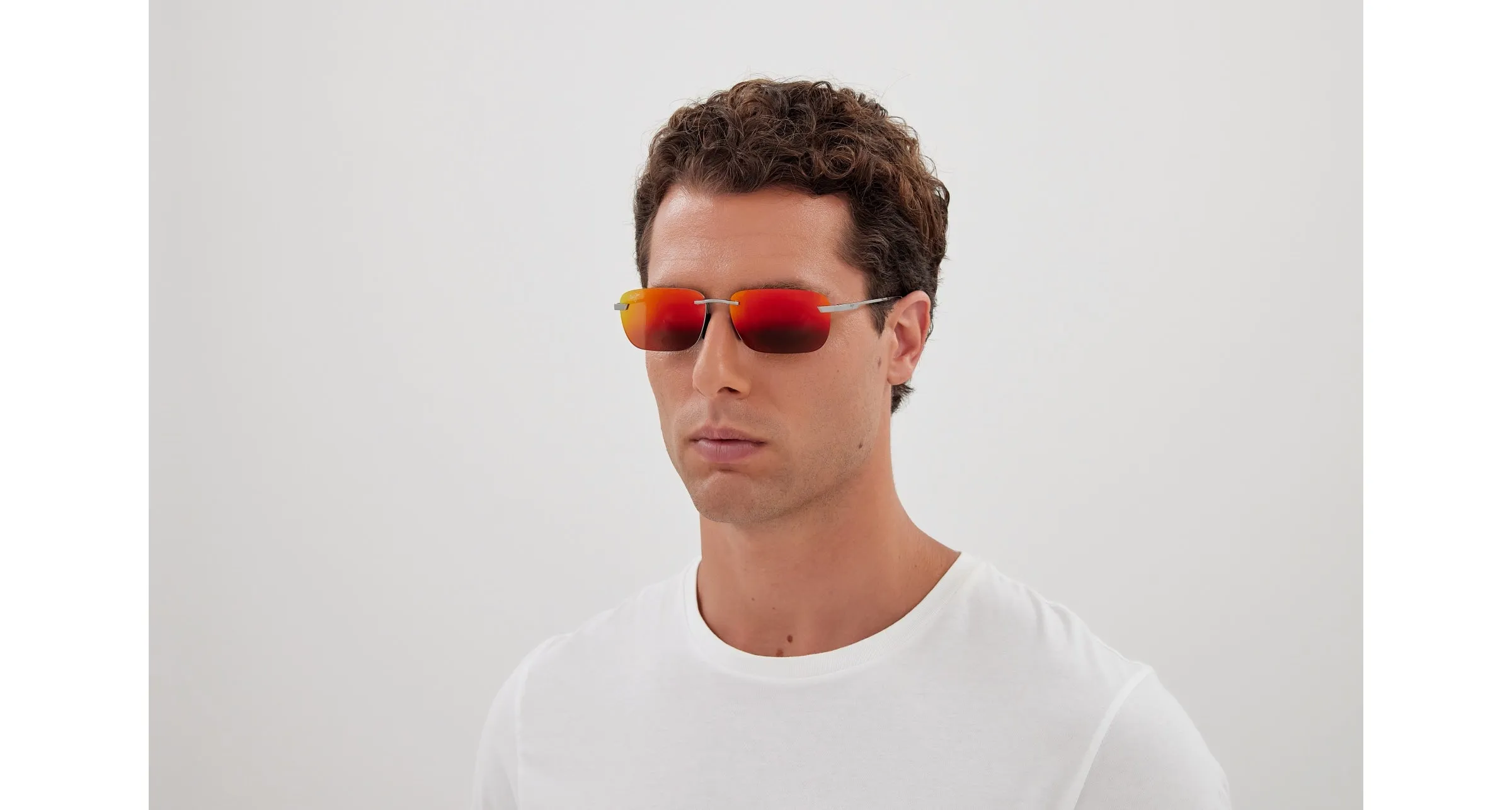 Maui Jim MJ0624S 001 Occhiali da sole Titanio Rutenio Rosso Squadrata - immagine 4