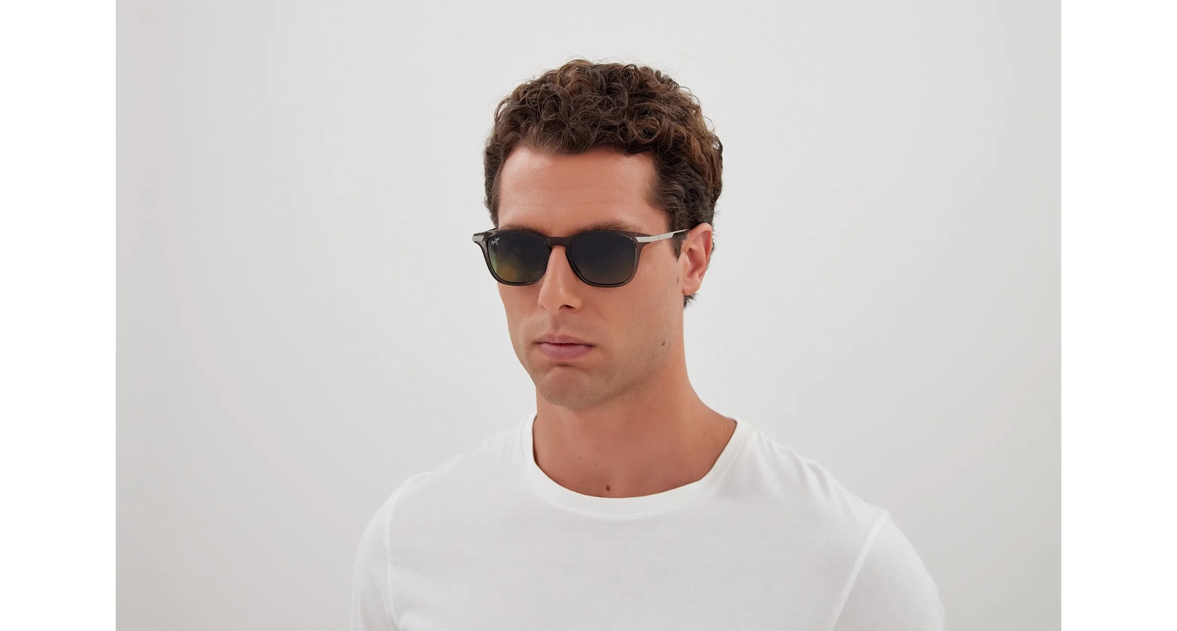 Maui Jim MJ0623S 004 Occhiali da sole Bio-iniettato Grigio Verde Rotonda - immagine 4